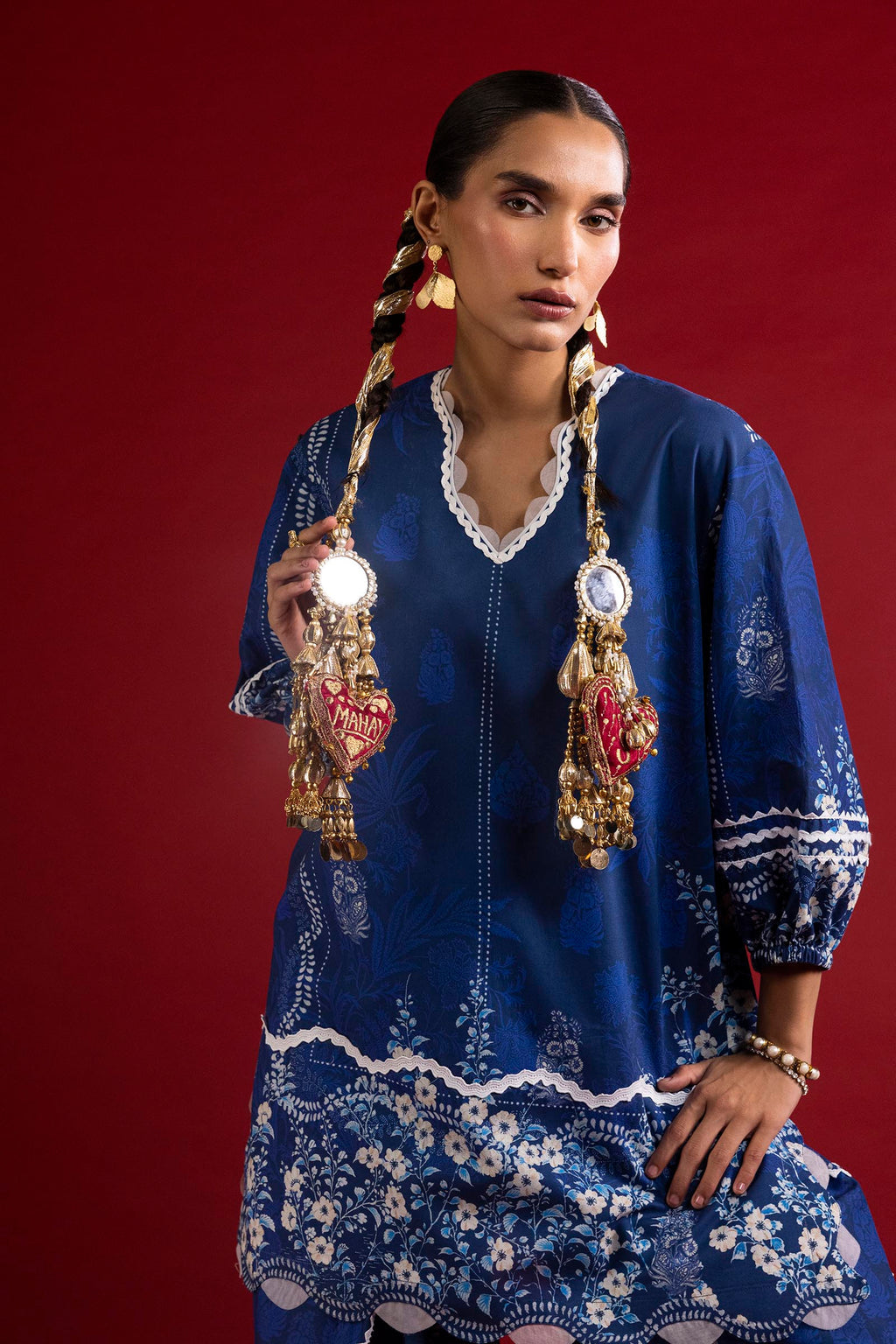 Sana Safinaz | Mahay Summer 26 | H263-011A-2C by Sana Safinaz - Designer Dress  - Type : Ladies Clothes - Available at Libayah - 100% Original 