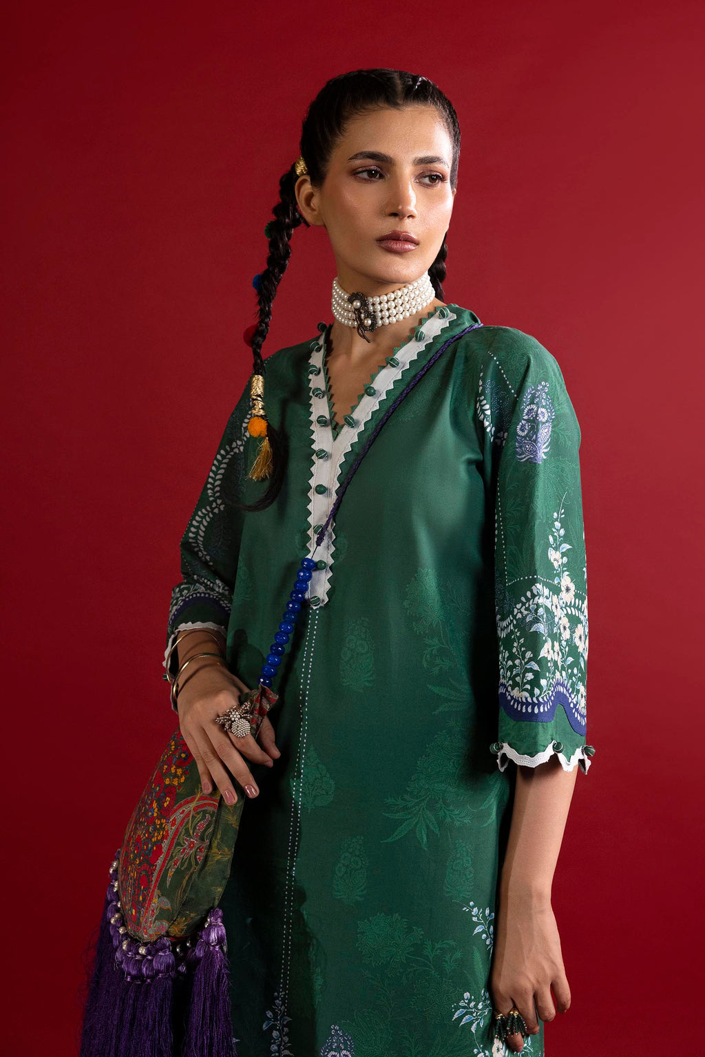 Sana Safinaz | Mahay Summer 26 | H263-011B-2C by Sana Safinaz - Designer Dress  - Type : Ladies Clothes - Available at Libayah - 100% Original 