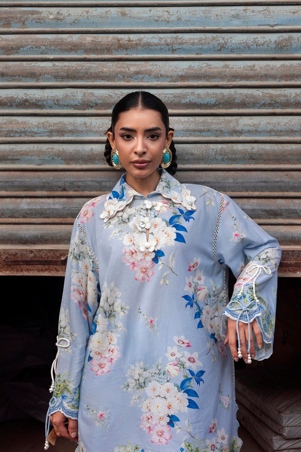Sana Safinaz | Mahay Summer 26 | H264-001A-2C by Sana Safinaz - Designer Dress  - Type : Ladies Clothes - Available at Libayah - 100% Original 