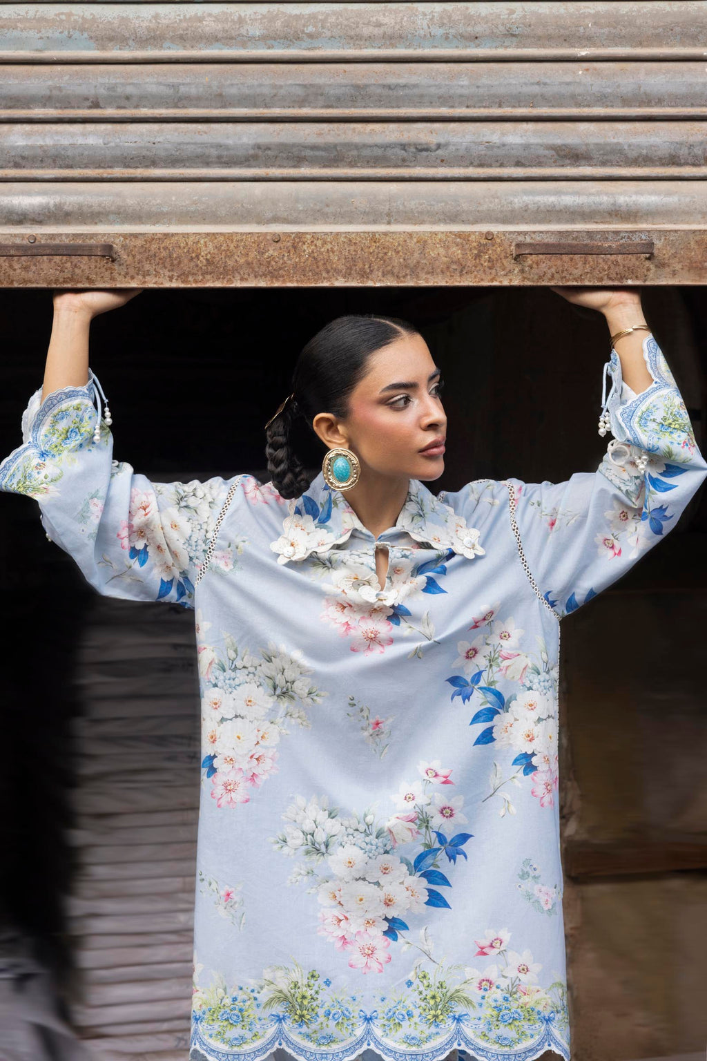 Sana Safinaz | Mahay Summer 26 | H264-001A-2C by Sana Safinaz - Designer Dress  - Type : Ladies Clothes - Available at Libayah - 100% Original 