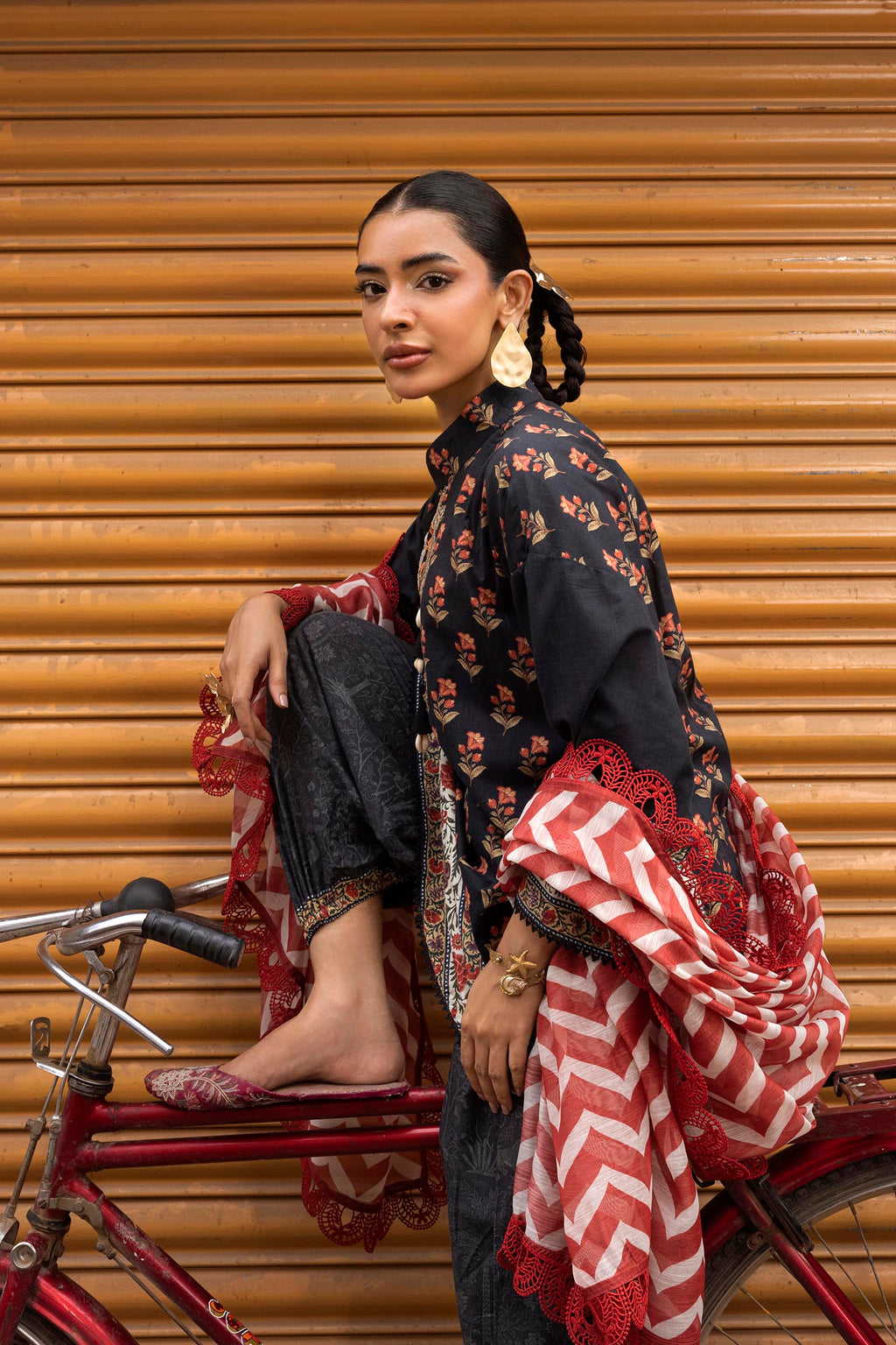 Sana Safinaz | Mahay Summer 26 | H264-002A-3CG by Sana Safinaz - Designer Dress  - Type : Ladies Clothes - Available at Libayah - 100% Original 
