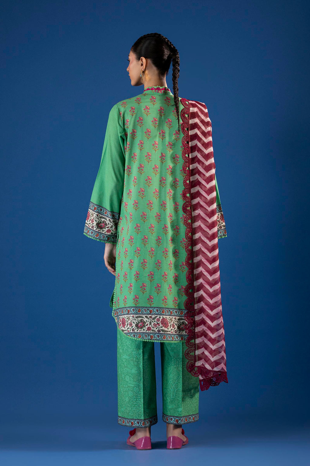 Sana Safinaz | Mahay Summer 26 | H264-002B-3CG by Sana Safinaz - Designer Dress  - Type : Ladies Clothes - Available at Libayah - 100% Original 