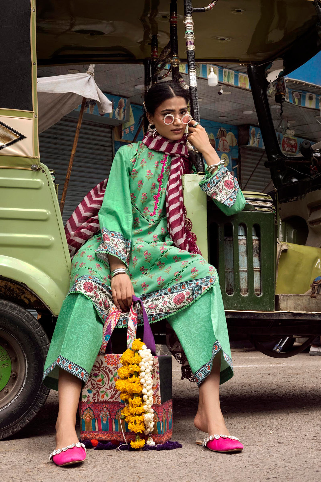 Sana Safinaz | Mahay Summer 26 | H264-002B-3CG by Sana Safinaz - Designer Dress  - Type : Ladies Clothes - Available at Libayah - 100% Original 