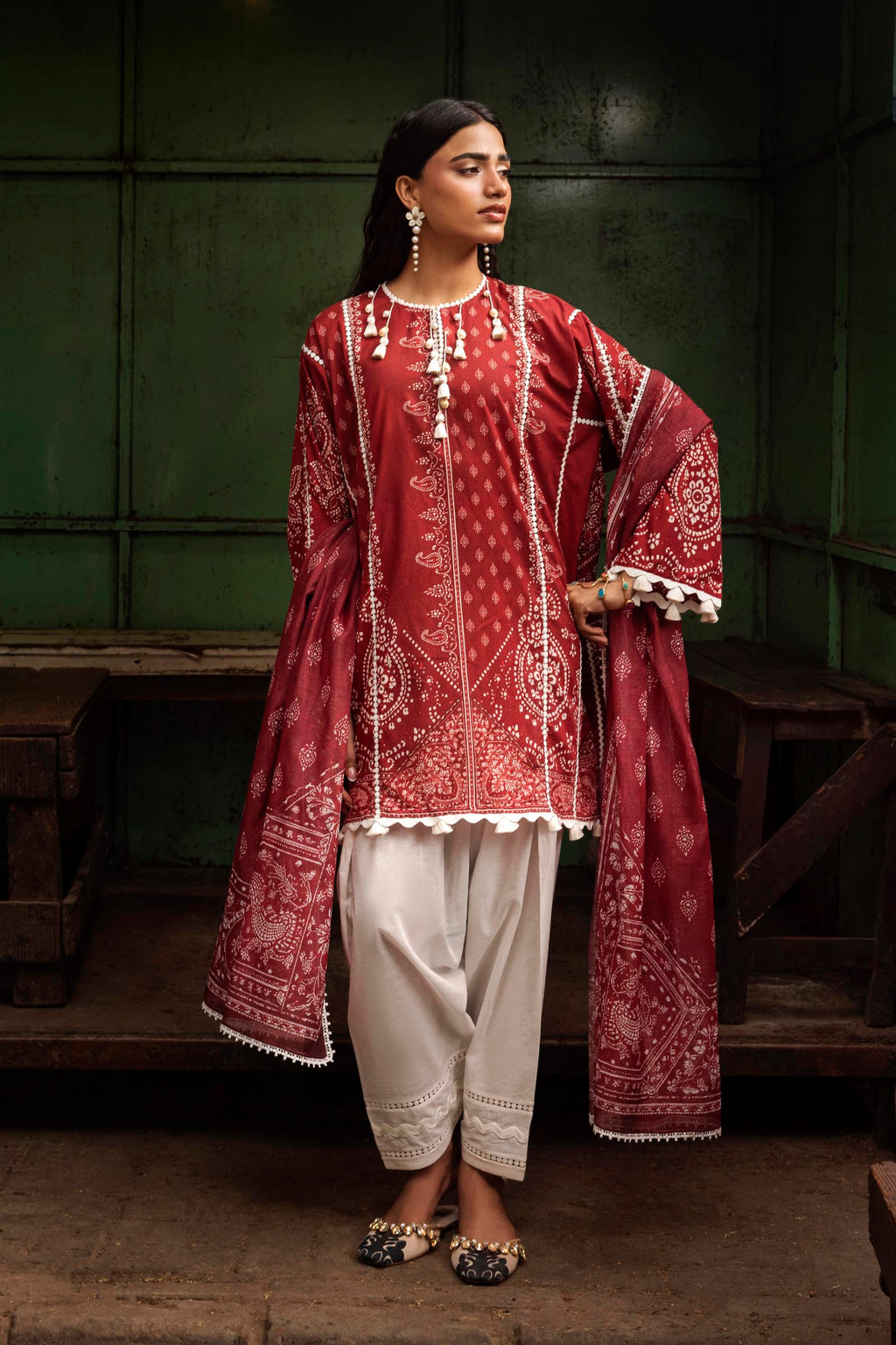 Sana Safinaz | Mahay Summer 26 | H264-004B-2G by Sana Safinaz - Designer Dress  - Type : Ladies Clothes - Available at Libayah - 100% Original 