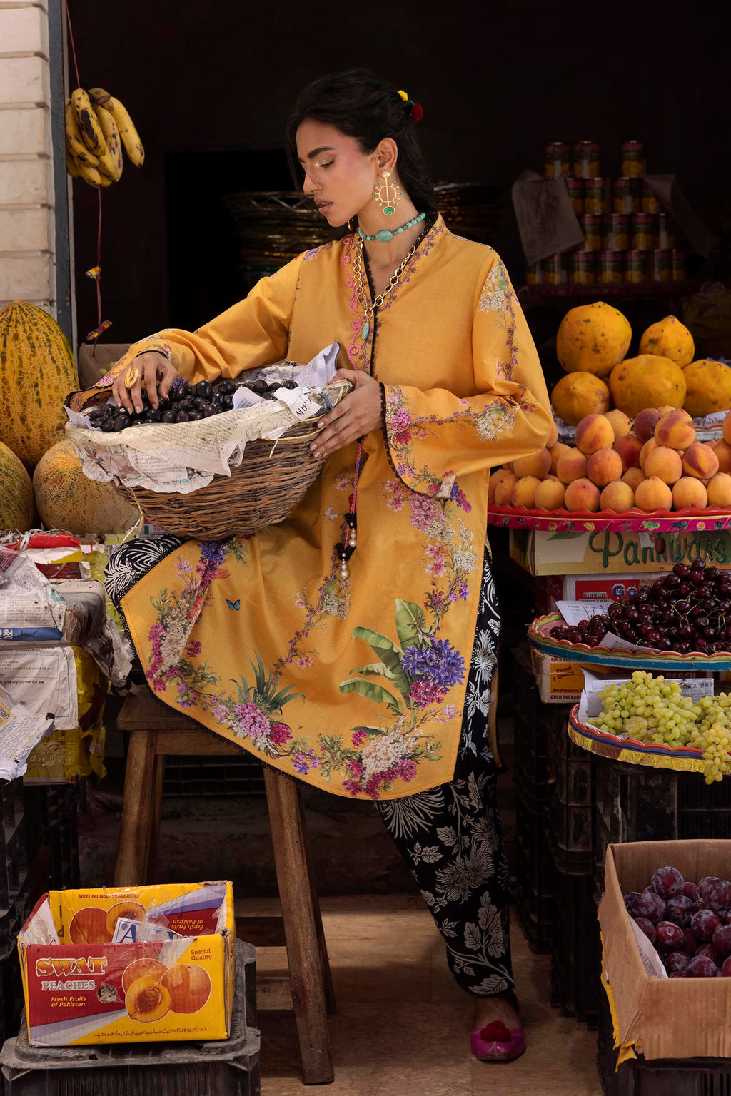 Sana Safinaz | Mahay Summer 26 |  H264-005A-2C by Sana Safinaz - Designer Dress  - Type : Ladies Clothes - Available at Libayah - 100% Original 