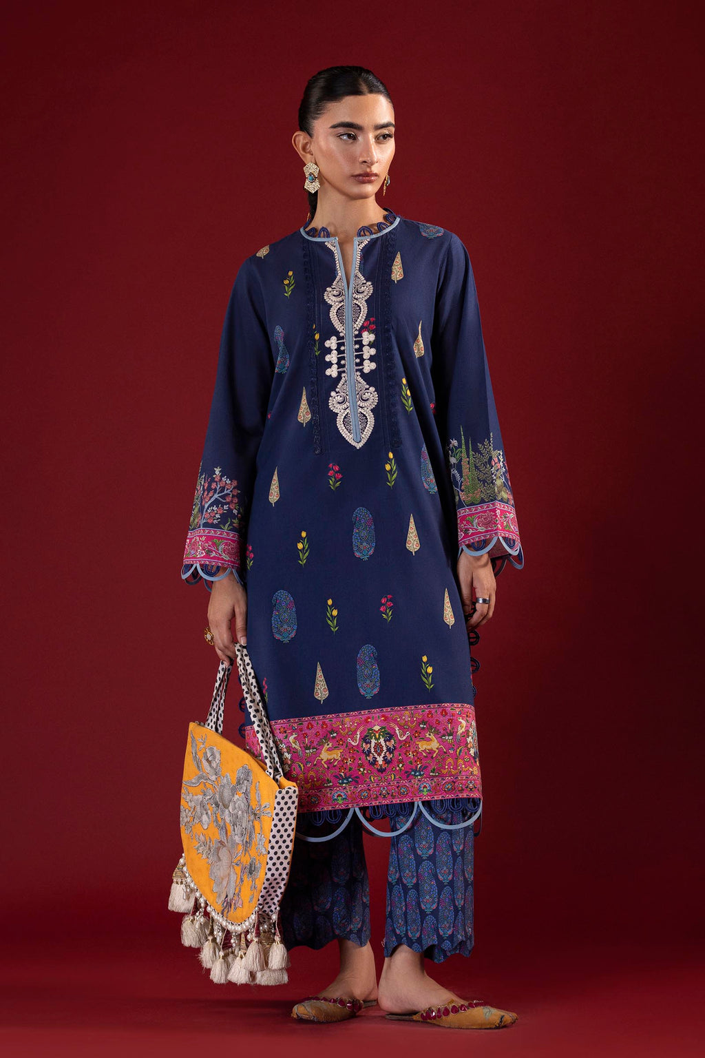 Sana Safinaz | Mahay Summer 26 | H264-006A-2AC by Sana Safinaz - Designer Dress  - Type : Ladies Clothes - Available at Libayah - 100% Original 