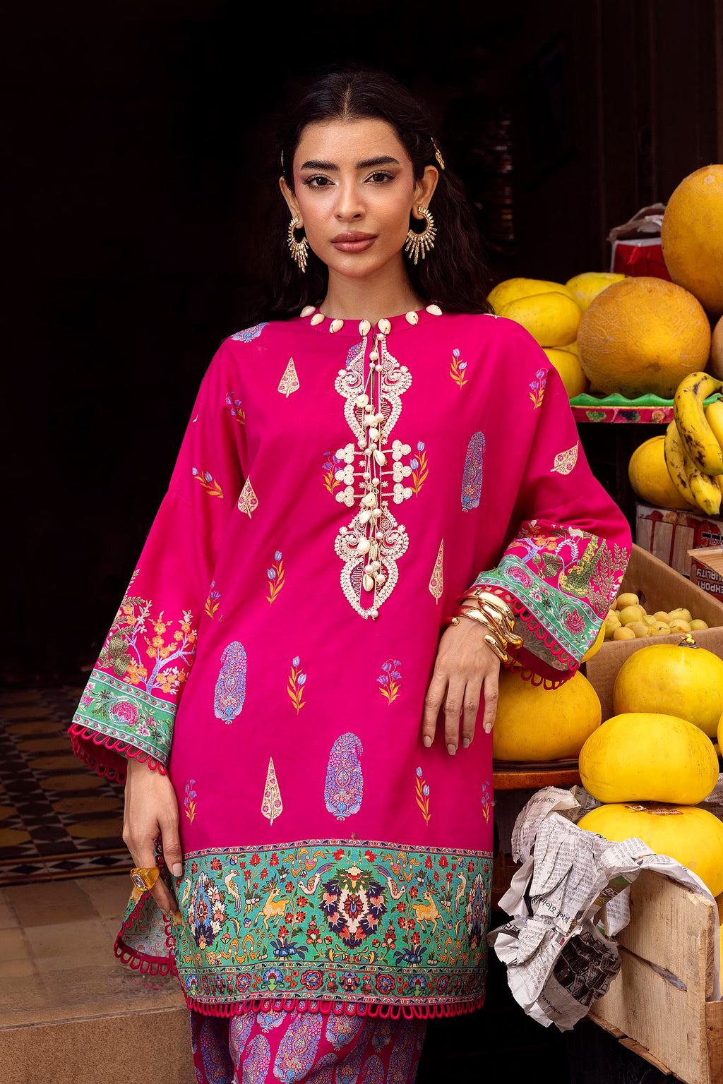 Sana Safinaz | Mahay Summer 26 | H264-006B-2AC by Sana Safinaz - Designer Dress  - Type : Ladies Clothes - Available at Libayah - 100% Original 