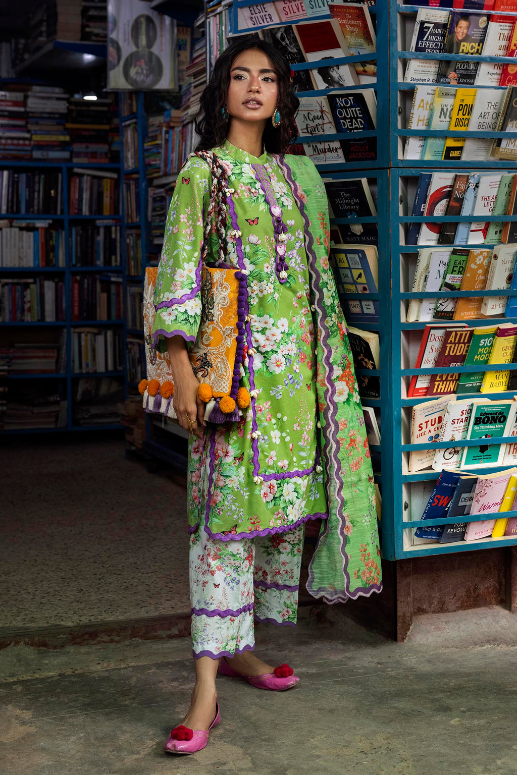 Sana Safinaz | Mahay Summer 26 | H264-007B-3AG by Sana Safinaz - Designer Dress  - Type : Ladies Clothes - Available at Libayah - 100% Original 