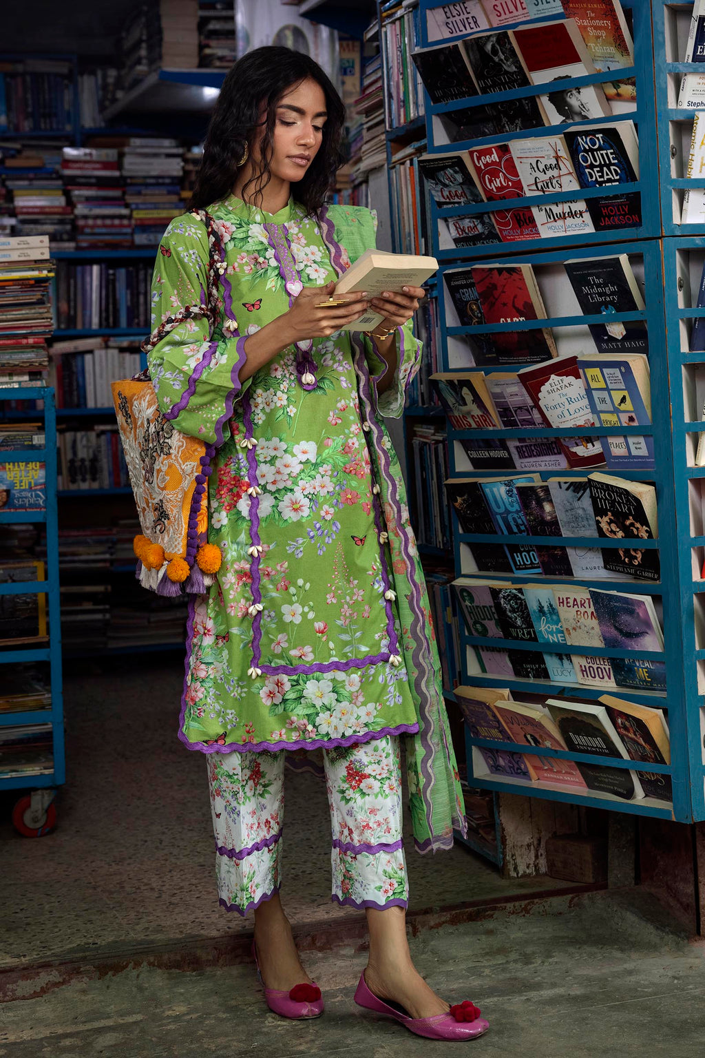 Sana Safinaz | Mahay Summer 26 | H264-007B-3AG by Sana Safinaz - Designer Dress  - Type : Ladies Clothes - Available at Libayah - 100% Original 