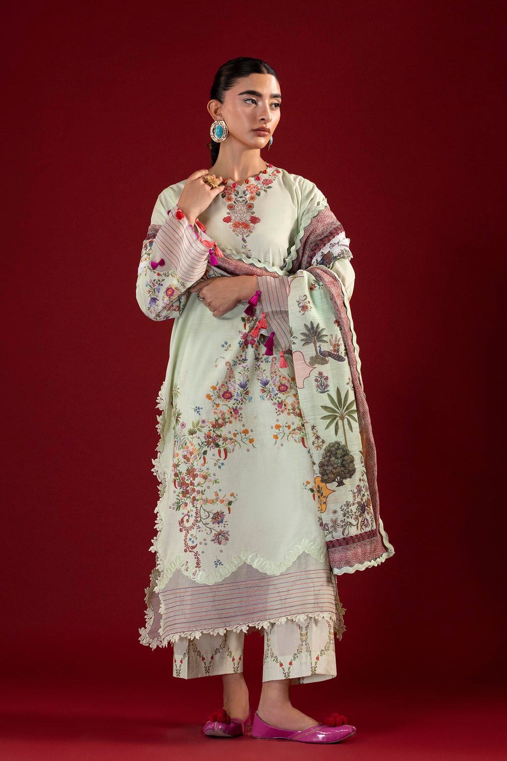 Sana Safinaz | Mahay Summer 26 | H264-009B-3CG by Sana Safinaz - Designer Dress  - Type : Ladies Clothes - Available at Libayah - 100% Original 