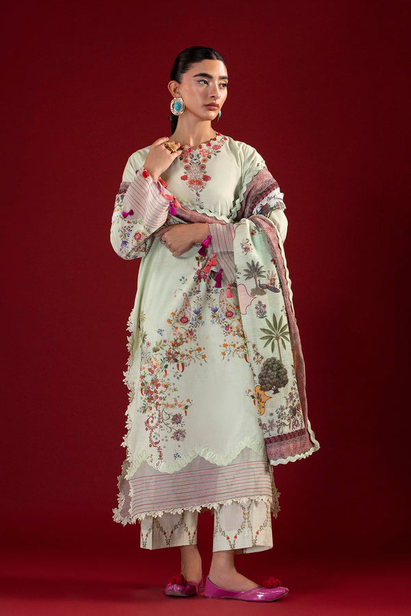 Sana Safinaz | Mahay Summer 26 | H264-009B-3CG by Sana Safinaz - Designer Dress  - Type : Ladies Clothes - Available at Libayah - 100% Original 