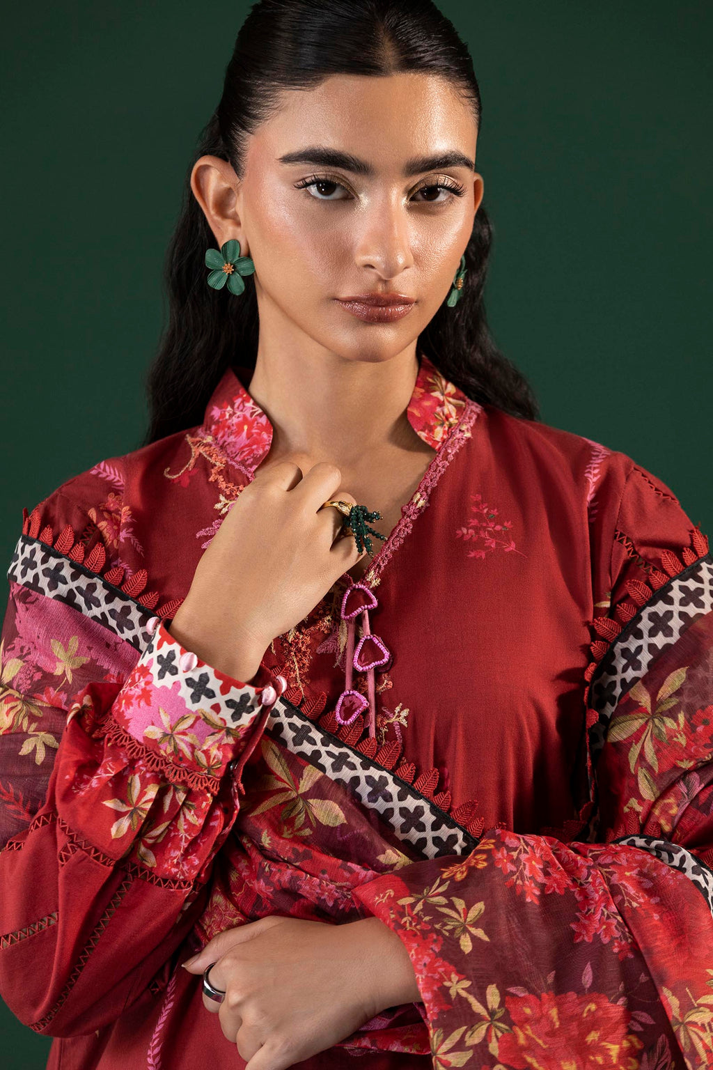 Sana Safinaz | Mahay Summer 26 | H264-010A-3AG by Sana Safinaz - Designer Dress  - Type : Ladies Clothes - Available at Libayah - 100% Original 