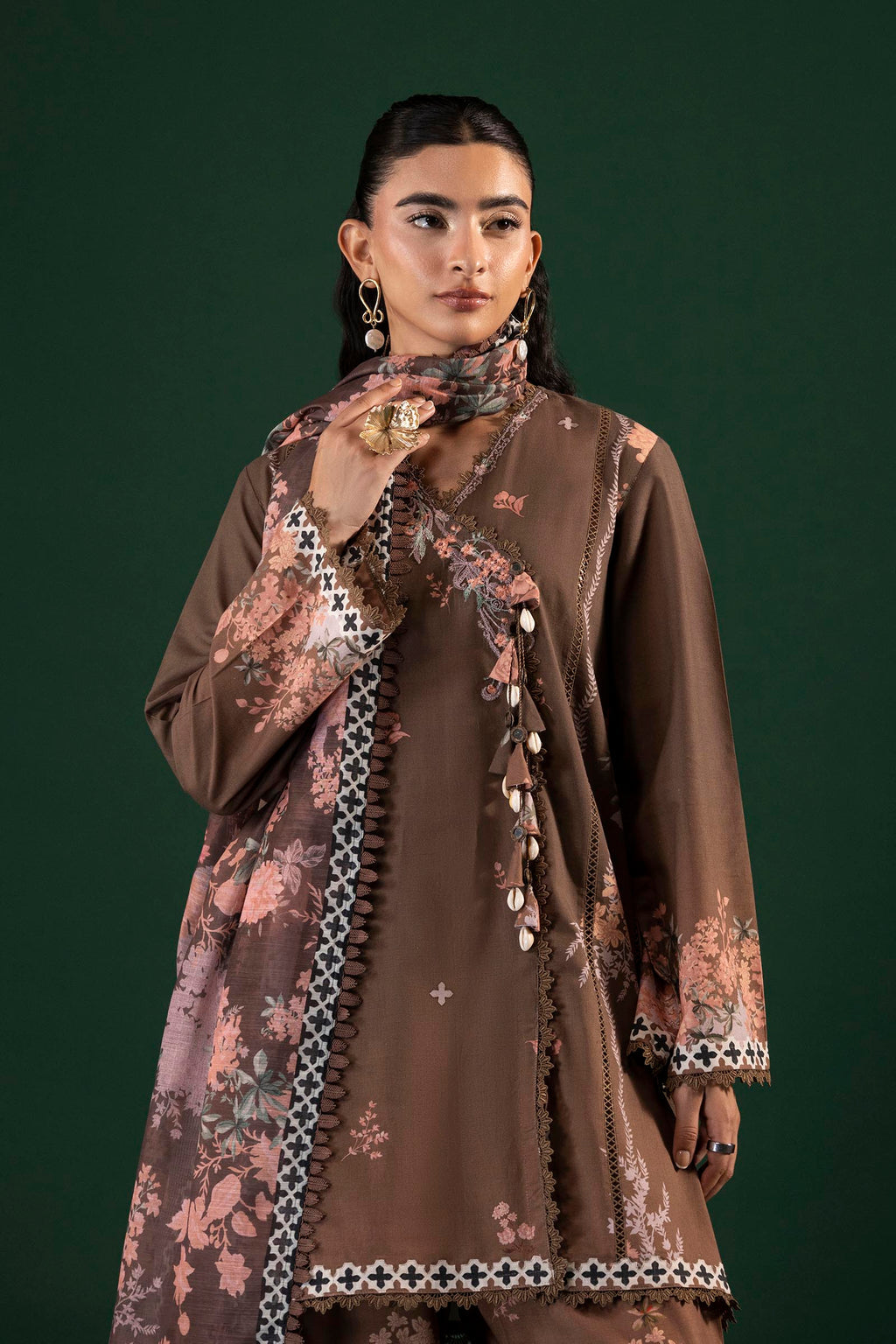 Sana Safinaz | Mahay Summer 26 | H264-010B-3AG by Sana Safinaz - Designer Dress  - Type : Ladies Clothes - Available at Libayah - 100% Original 