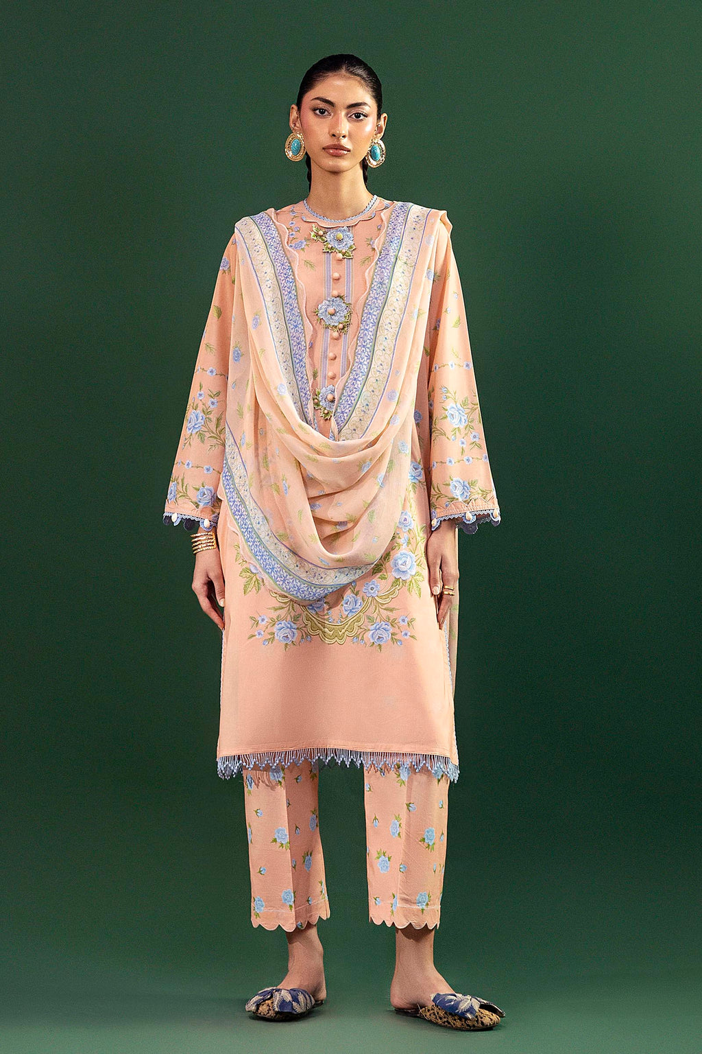 Sana Safinaz | Mahay Summer 26 |S-18 by Sana Safinaz - Designer Dress  - Type : Ladies Clothes - Available at Libayah - 100% Original 