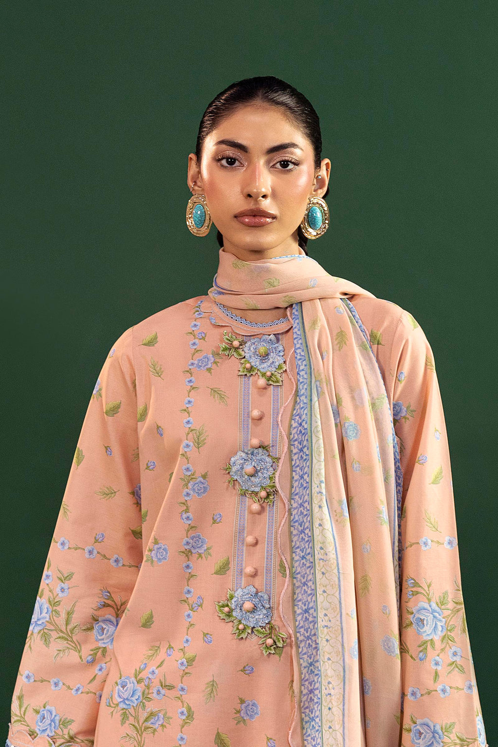 Sana Safinaz | Mahay Summer 26 |S-18 by Sana Safinaz - Designer Dress  - Type : Ladies Clothes - Available at Libayah - 100% Original 