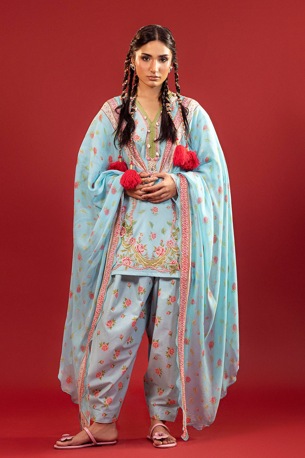 Sana Safinaz | Mahay Summer 26 |S-17 by Sana Safinaz - Designer Dress  - Type : Ladies Clothes - Available at Libayah - 100% Original 