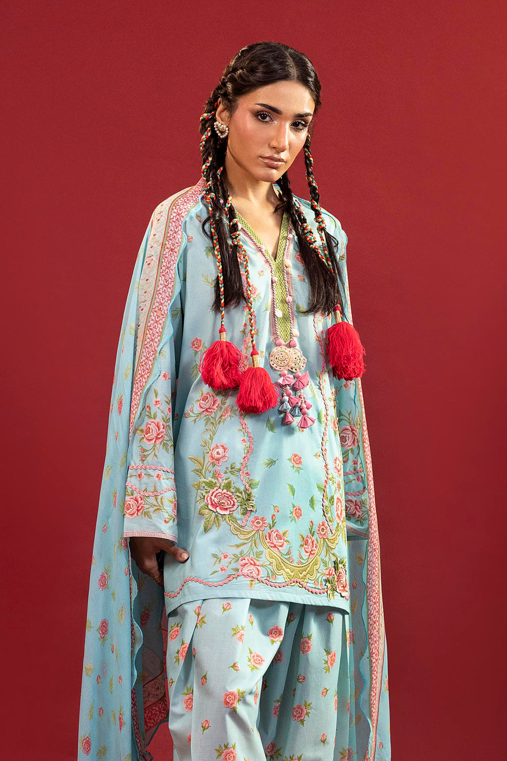 Sana Safinaz | Mahay Summer 26 |S-17 by Sana Safinaz - Designer Dress  - Type : Ladies Clothes - Available at Libayah - 100% Original 