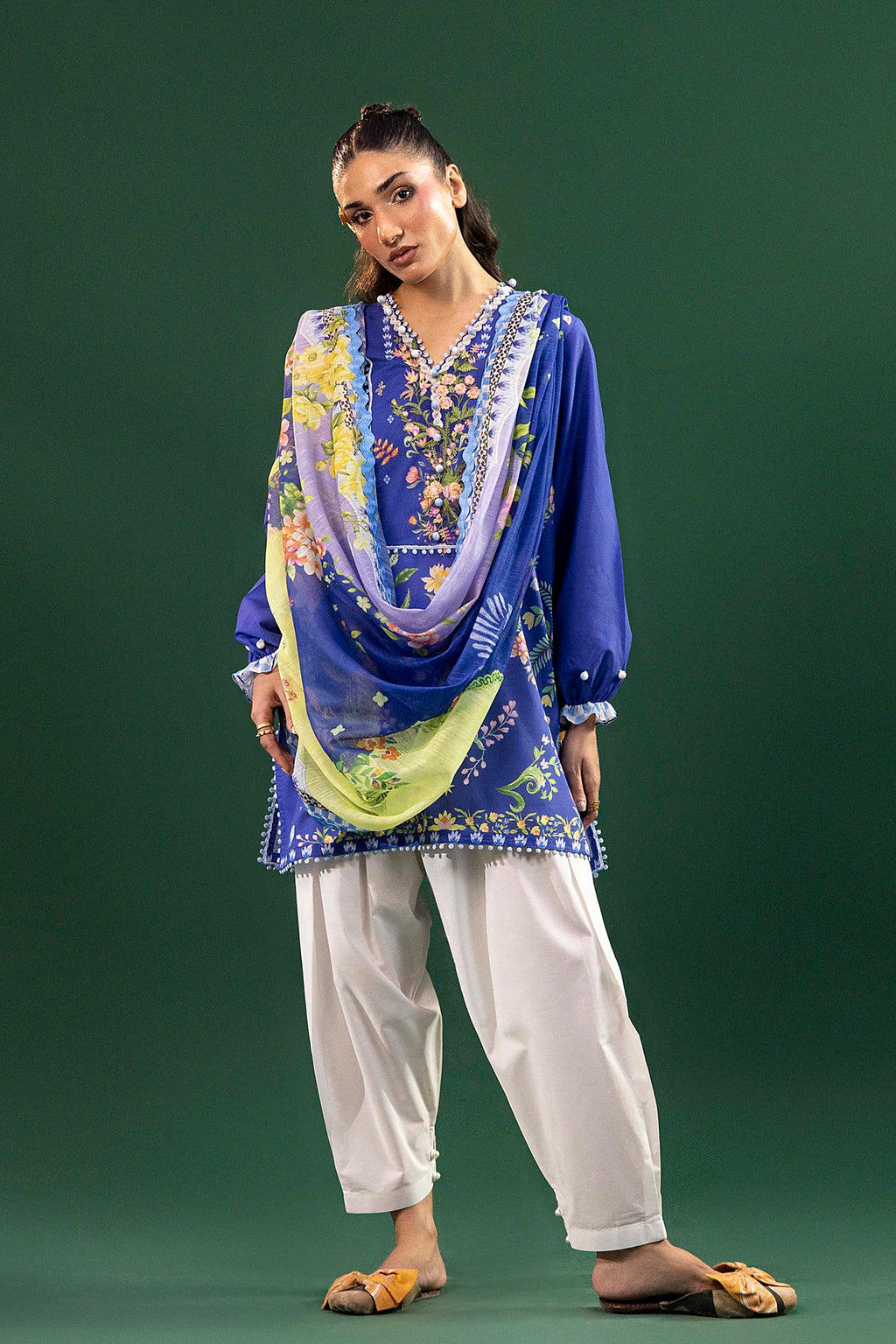 Sana Safinaz | Mahay Summer 26 |S-16 by Sana Safinaz - Designer Dress  - Type : Ladies Clothes - Available at Libayah - 100% Original 