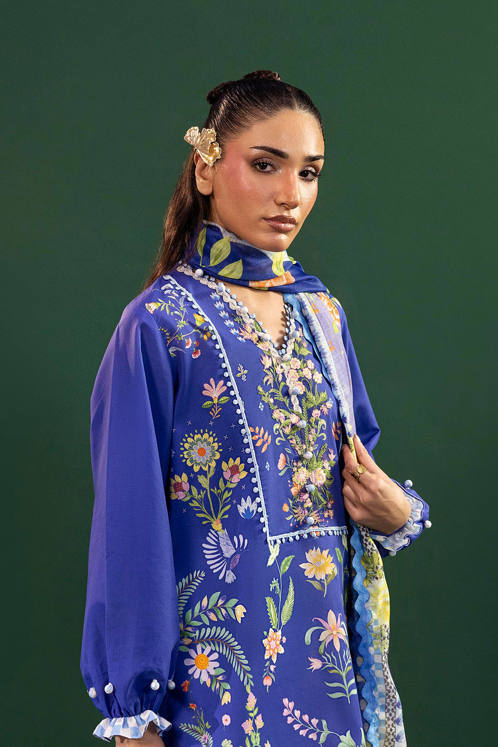 Sana Safinaz | Mahay Summer 26 |S-16 by Sana Safinaz - Designer Dress  - Type : Ladies Clothes - Available at Libayah - 100% Original 