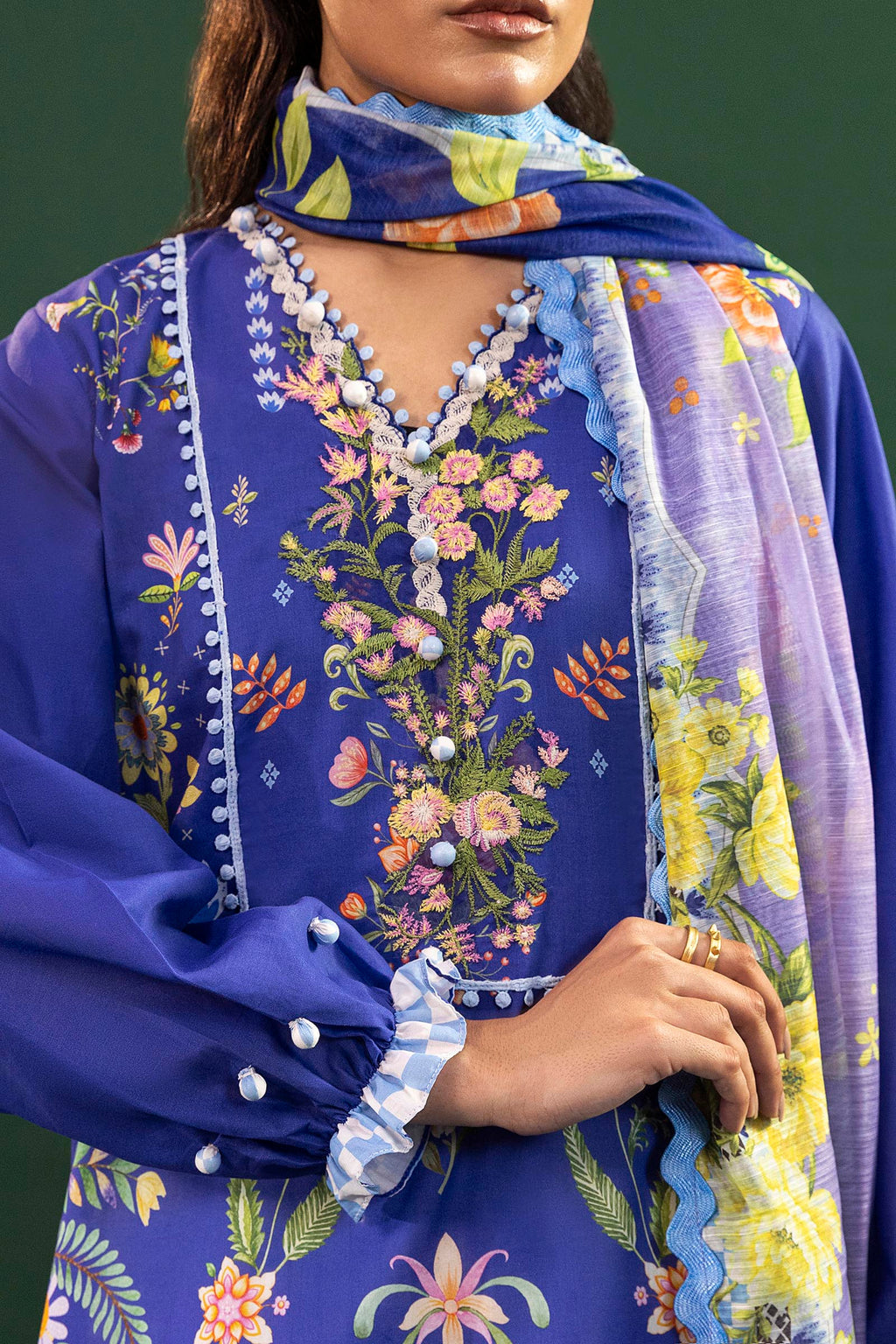 Sana Safinaz | Mahay Summer 26 |S-16 by Sana Safinaz - Designer Dress  - Type : Ladies Clothes - Available at Libayah - 100% Original 
