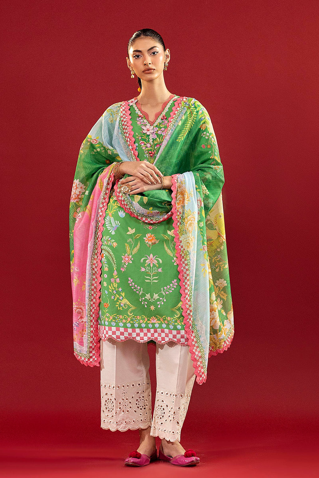 Sana Safinaz | Mahay Summer 26 |S-15 by Sana Safinaz - Designer Dress  - Type : Ladies Clothes - Available at Libayah - 100% Original 