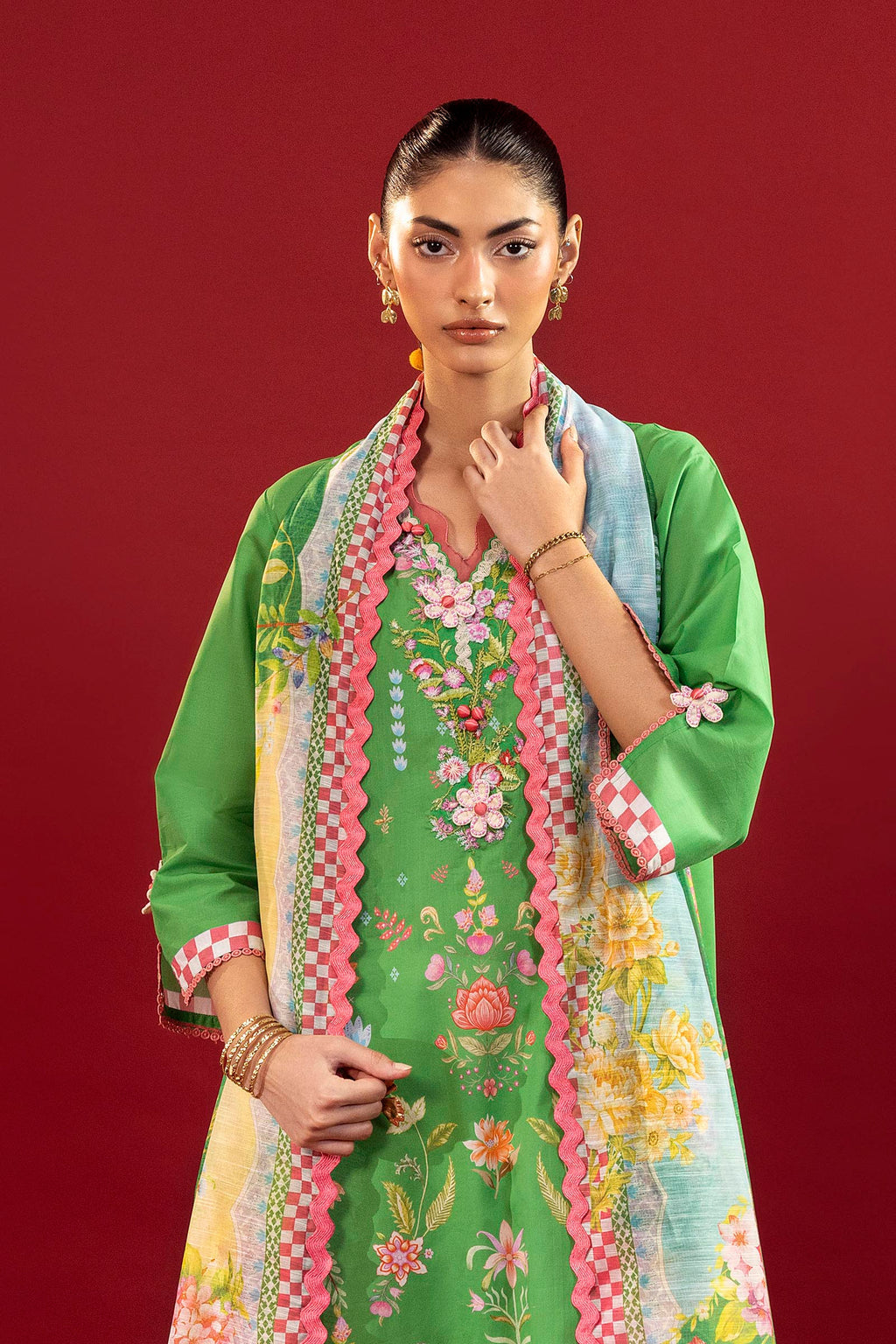 Sana Safinaz | Mahay Summer 26 |S-15 by Sana Safinaz - Designer Dress  - Type : Ladies Clothes - Available at Libayah - 100% Original 