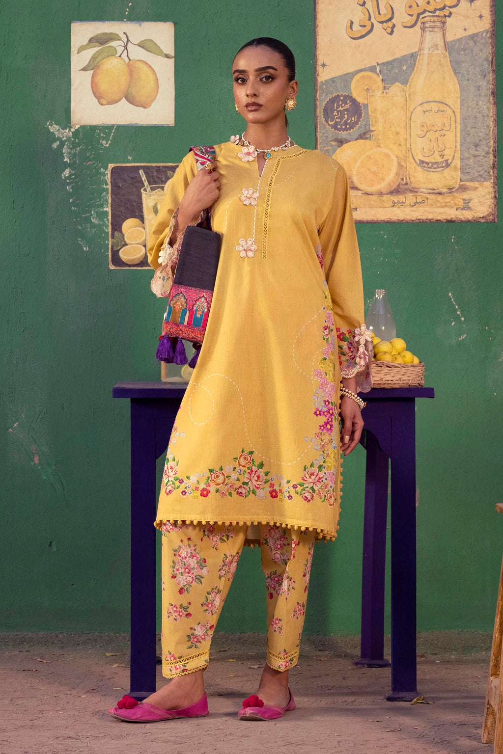 Sana Safinaz | Mahay Summer 26 |S-14 by Sana Safinaz - Designer Dress  - Type : Ladies Clothes - Available at Libayah - 100% Original 