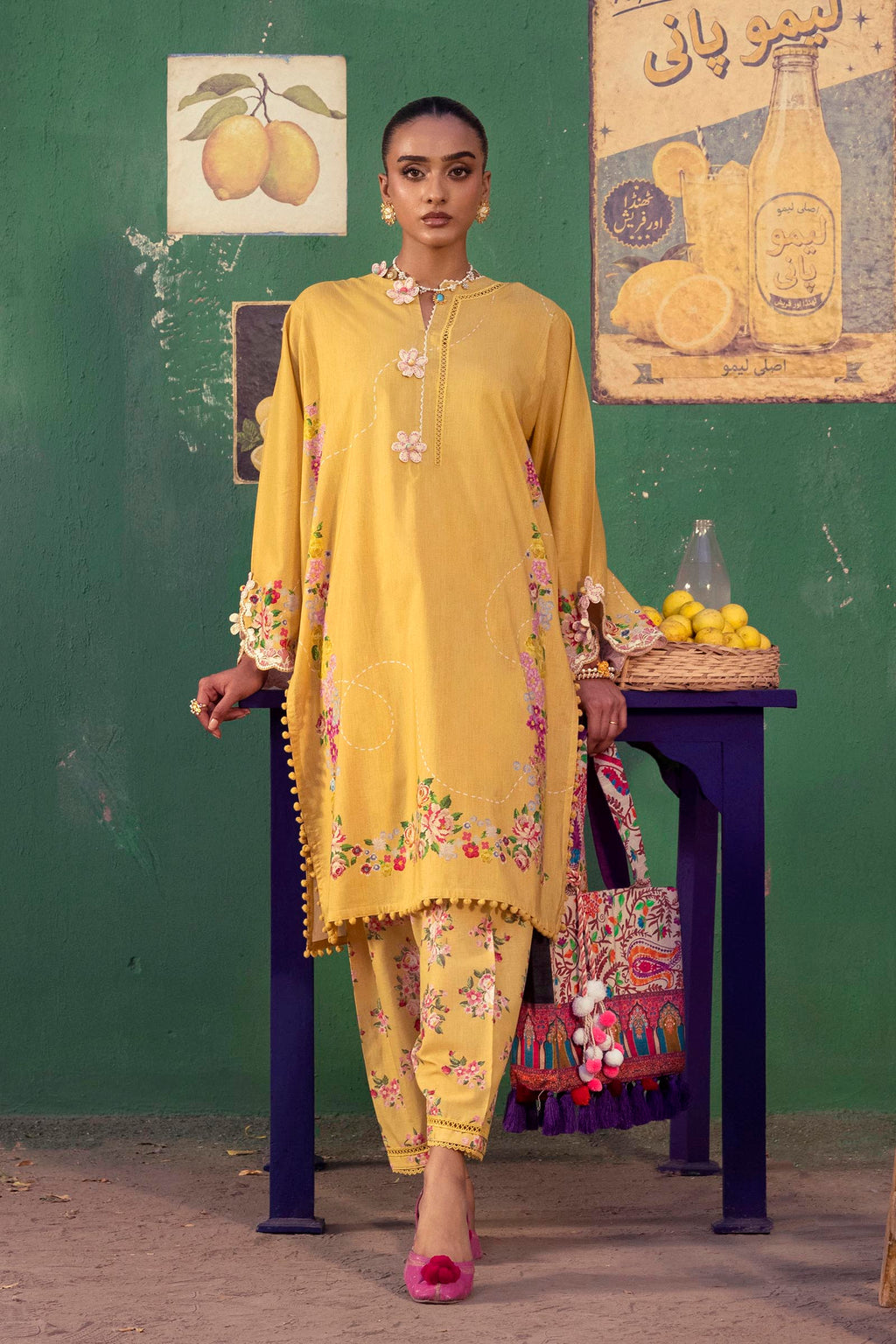Sana Safinaz | Mahay Summer 26 |S-14 by Sana Safinaz - Designer Dress  - Type : Ladies Clothes - Available at Libayah - 100% Original 
