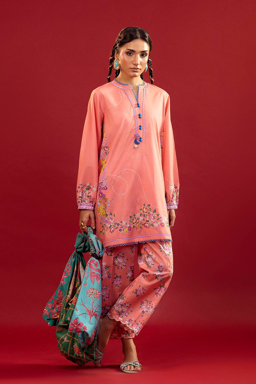 Sana Safinaz | Mahay Summer 26 |S-13 by Sana Safinaz - Designer Dress  - Type : Ladies Clothes - Available at Libayah - 100% Original 