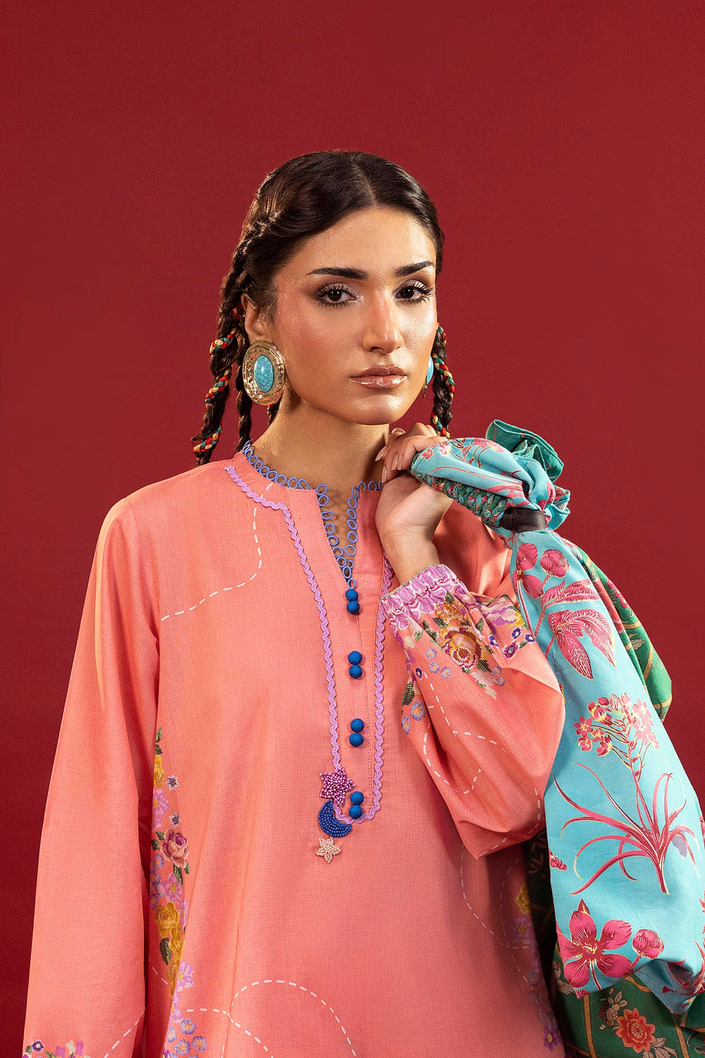 Sana Safinaz | Mahay Summer 26 |S-13 by Sana Safinaz - Designer Dress  - Type : Ladies Clothes - Available at Libayah - 100% Original 