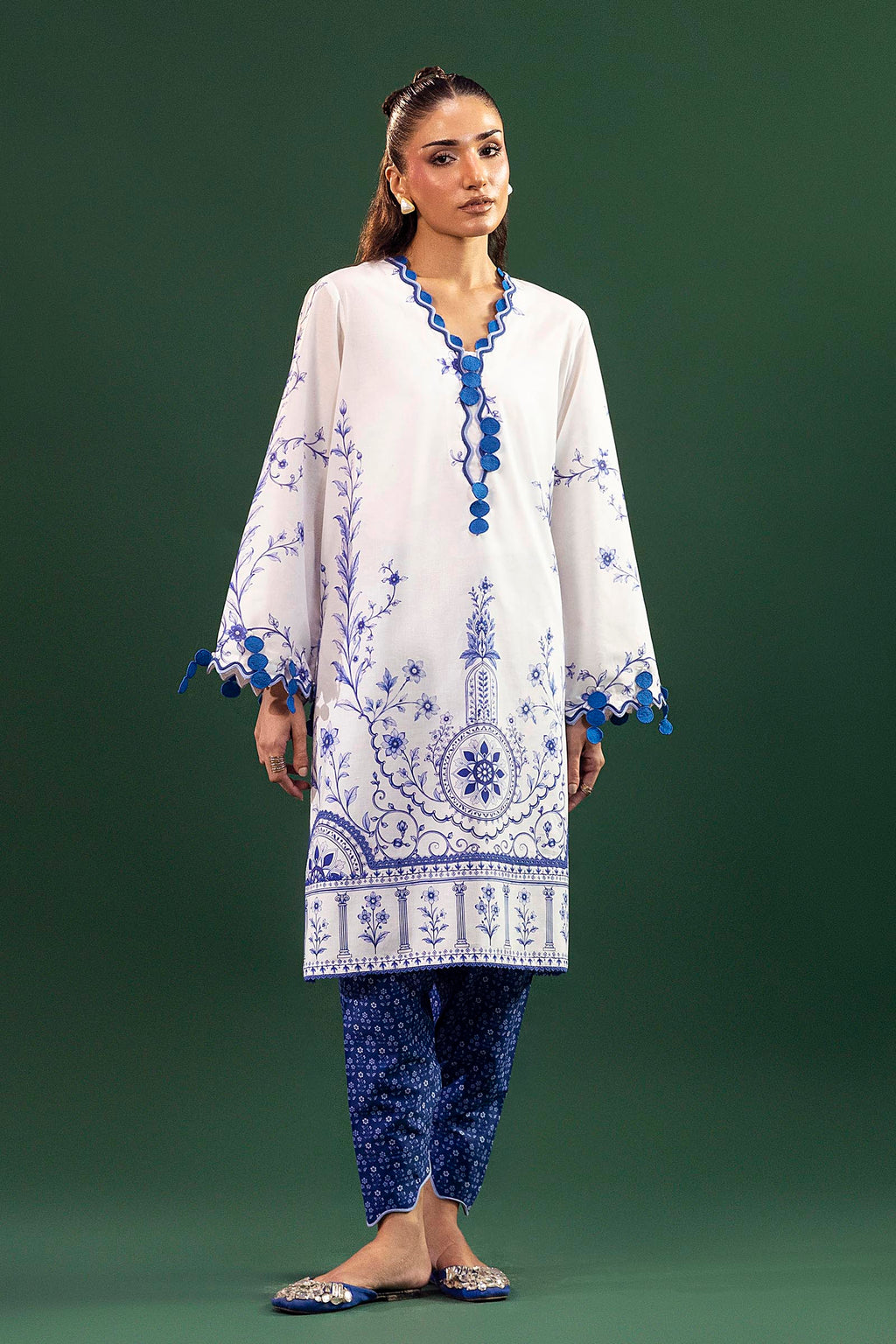 Sana Safinaz | Mahay Summer 26 |S-12 by Sana Safinaz - Designer Dress  - Type : Ladies Clothes - Available at Libayah - 100% Original 