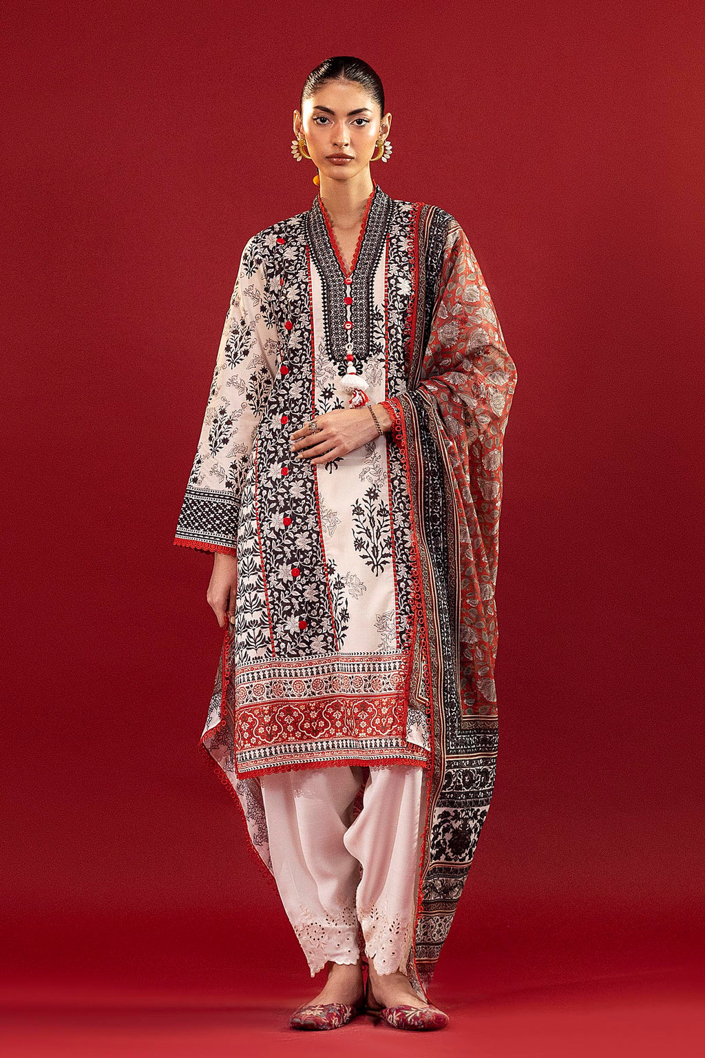 Sana Safinaz | Mahay Summer 26 |S-09 by Sana Safinaz - Designer Dress  - Type : Ladies Clothes - Available at Libayah - 100% Original 