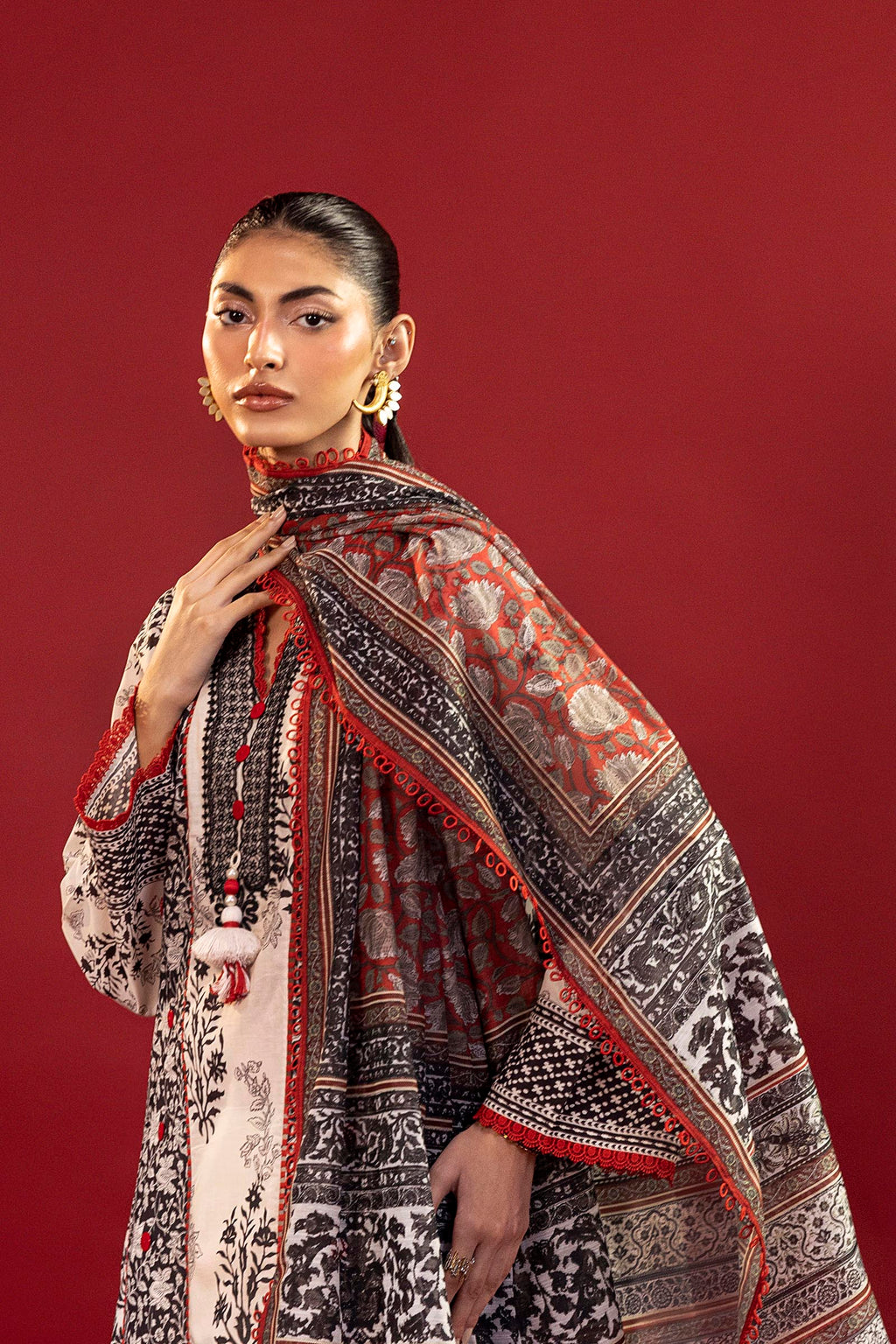 Sana Safinaz | Mahay Summer 26 |S-09 by Sana Safinaz - Designer Dress  - Type : Ladies Clothes - Available at Libayah - 100% Original 