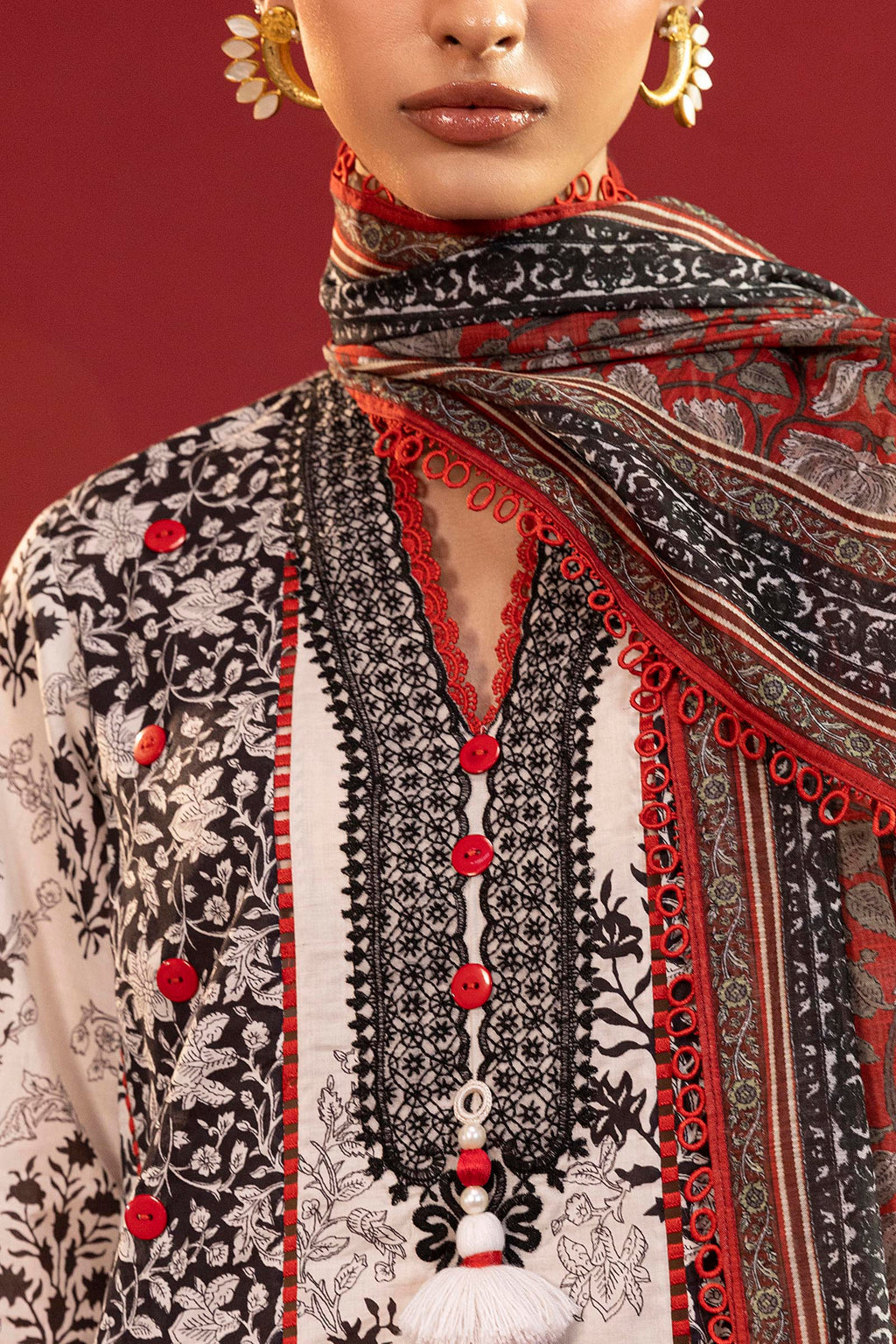 Sana Safinaz | Mahay Summer 26 |S-09 by Sana Safinaz - Designer Dress  - Type : Ladies Clothes - Available at Libayah - 100% Original 