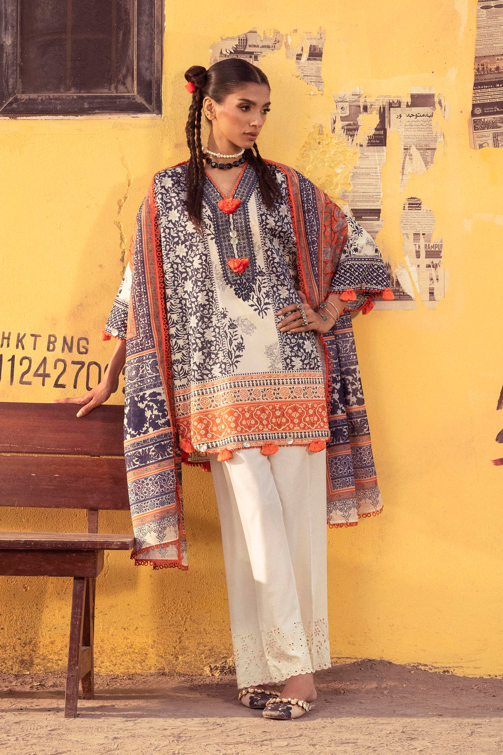 Sana Safinaz | Mahay Summer 26 |S-08 by Sana Safinaz - Designer Dress  - Type : Ladies Clothes - Available at Libayah - 100% Original 