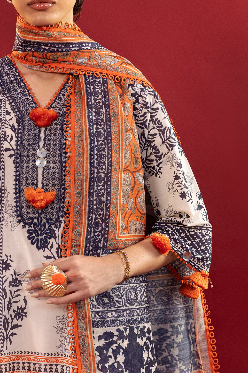 Sana Safinaz | Mahay Summer 26 |S-08 by Sana Safinaz - Designer Dress  - Type : Ladies Clothes - Available at Libayah - 100% Original 