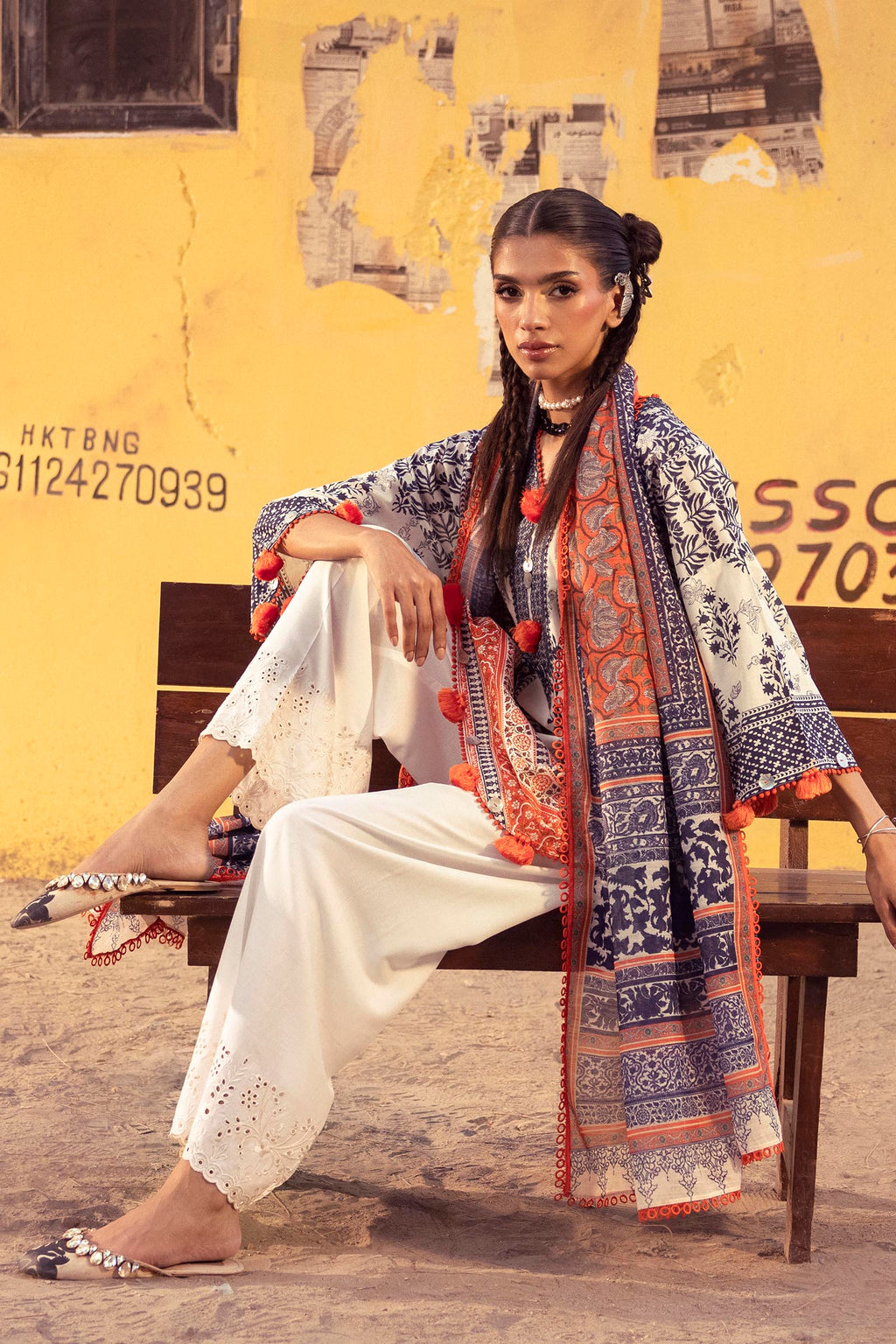 Sana Safinaz | Mahay Summer 26 |S-08 by Sana Safinaz - Designer Dress  - Type : Ladies Clothes - Available at Libayah - 100% Original 