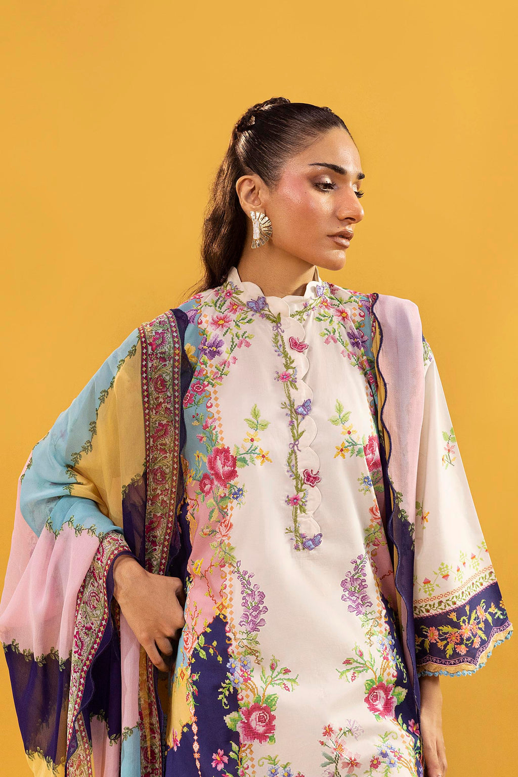 Sana Safinaz | Mahay Summer 26 |S-07 by Sana Safinaz - Designer Dress  - Type : Ladies Clothes - Available at Libayah - 100% Original 