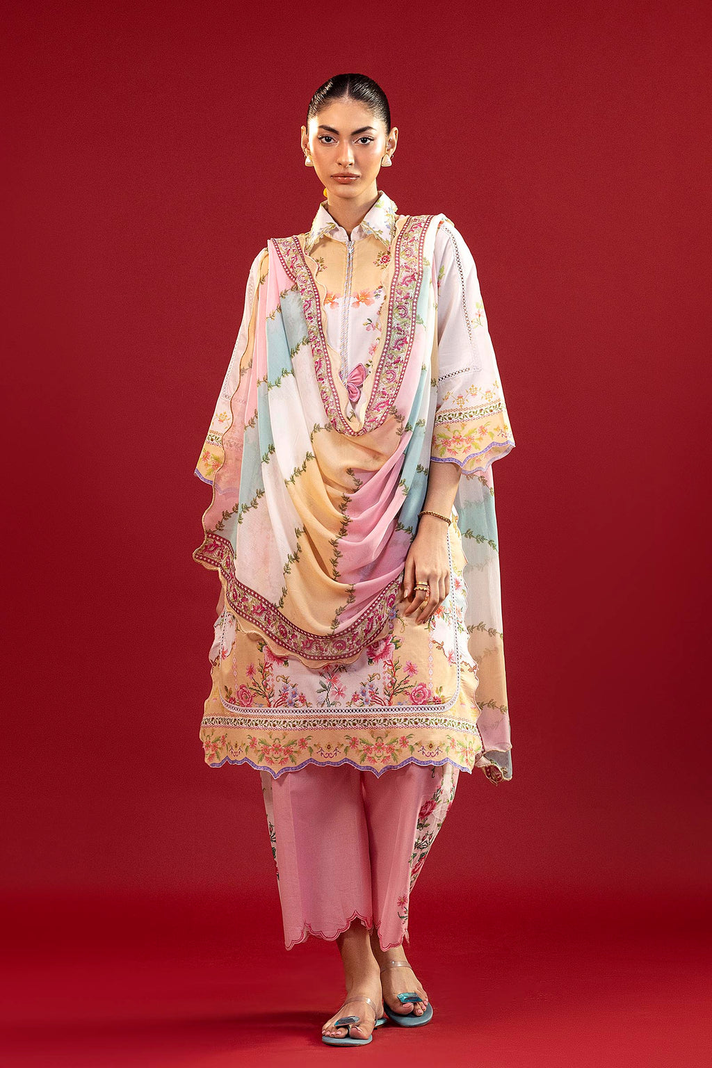 Sana Safinaz | Mahay Summer 26 |S-06 by Sana Safinaz - Designer Dress  - Type : Ladies Clothes - Available at Libayah - 100% Original 