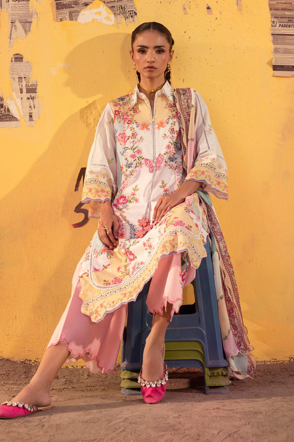 Sana Safinaz | Mahay Summer 26 |S-06 by Sana Safinaz - Designer Dress  - Type : Ladies Clothes - Available at Libayah - 100% Original 