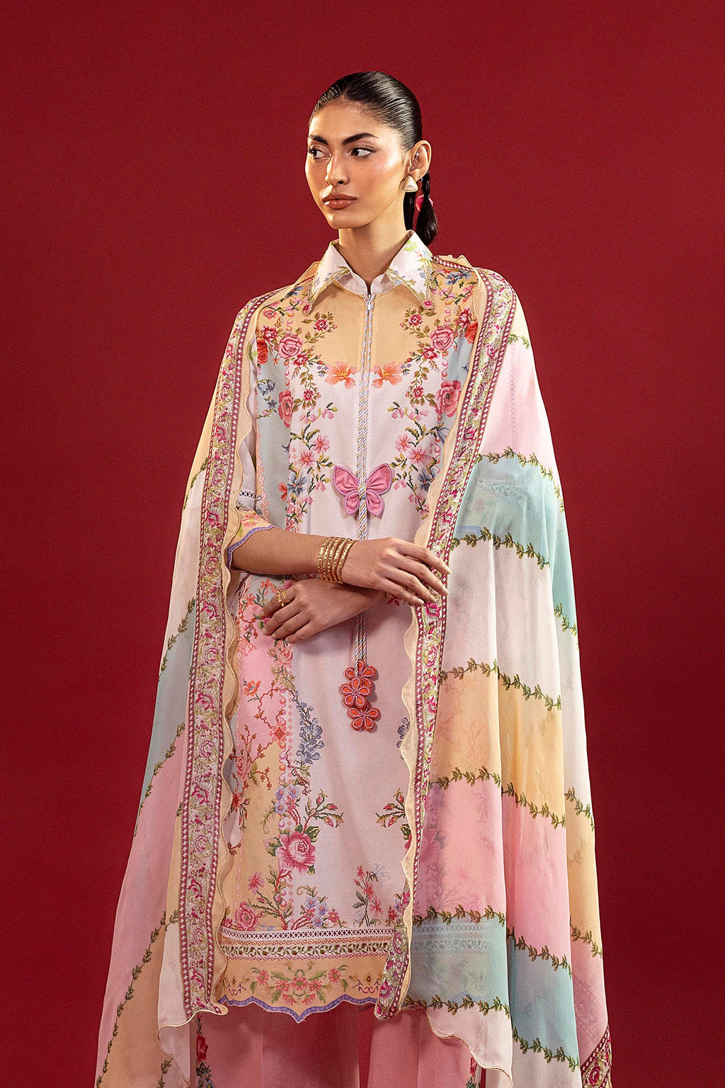 Sana Safinaz | Mahay Summer 26 |S-06 by Sana Safinaz - Designer Dress  - Type : Ladies Clothes - Available at Libayah - 100% Original 