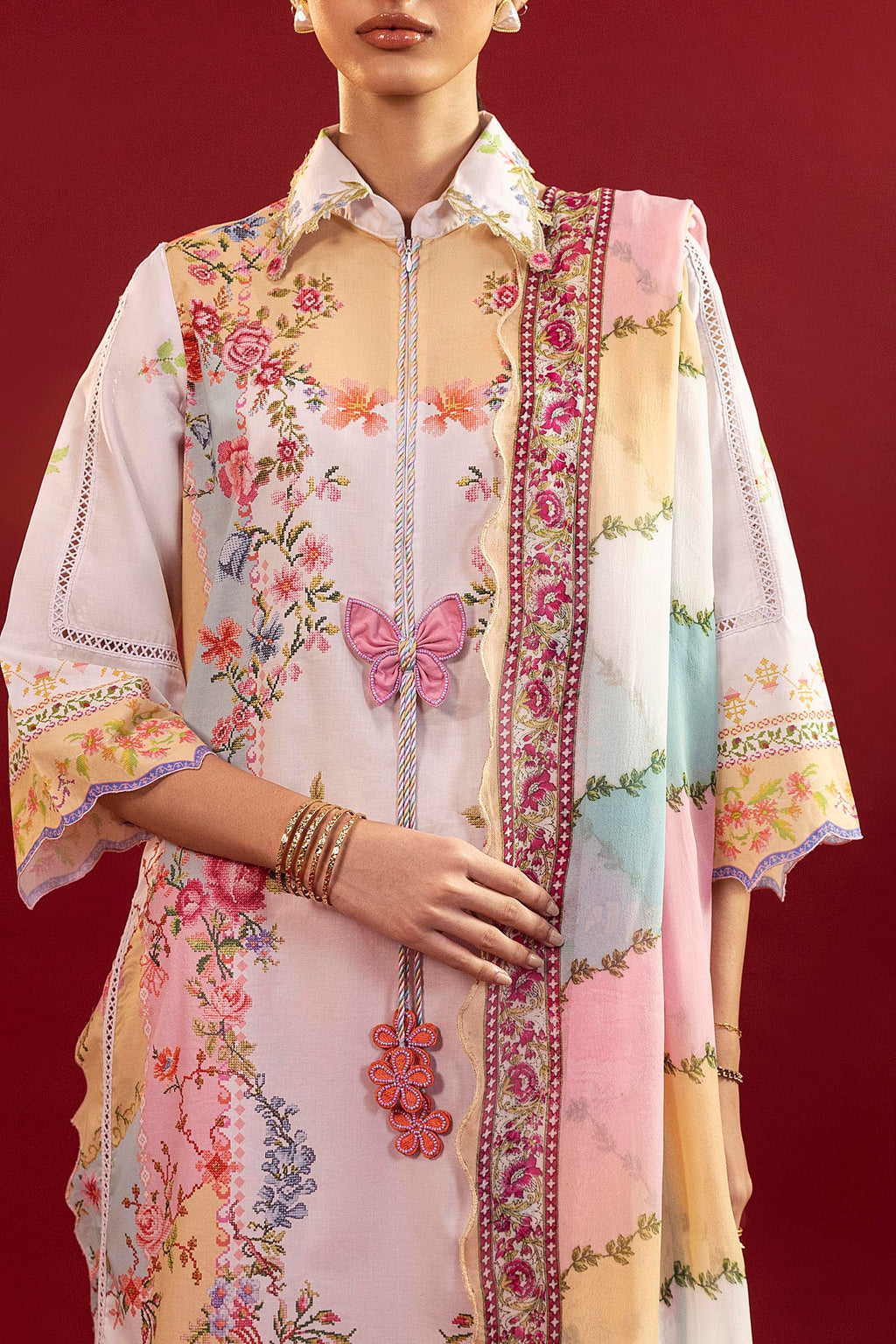 Sana Safinaz | Mahay Summer 26 |S-06 by Sana Safinaz - Designer Dress  - Type : Ladies Clothes - Available at Libayah - 100% Original 