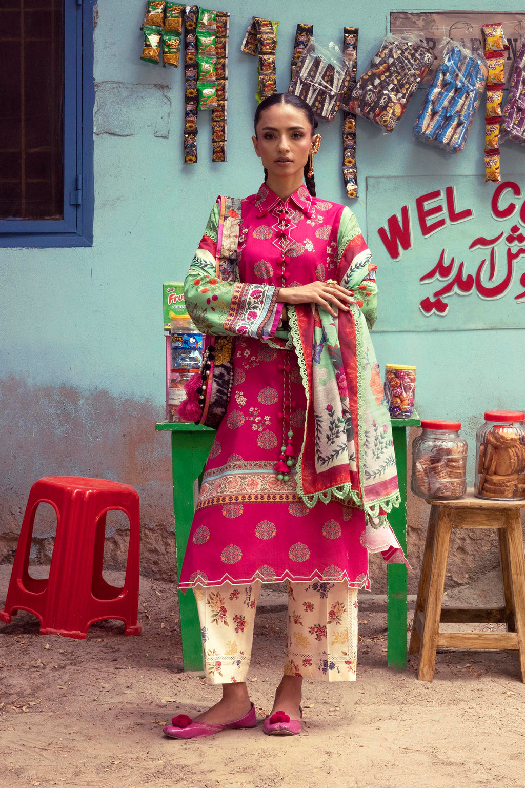 Sana Safinaz | Mahay Summer 26 |S-05 by Sana Safinaz - Designer Dress  - Type : Ladies Clothes - Available at Libayah - 100% Original 