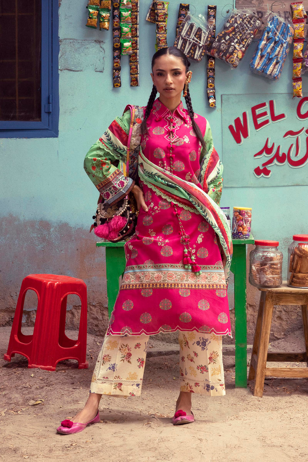 Sana Safinaz | Mahay Summer 26 |S-05 by Sana Safinaz - Designer Dress  - Type : Ladies Clothes - Available at Libayah - 100% Original 