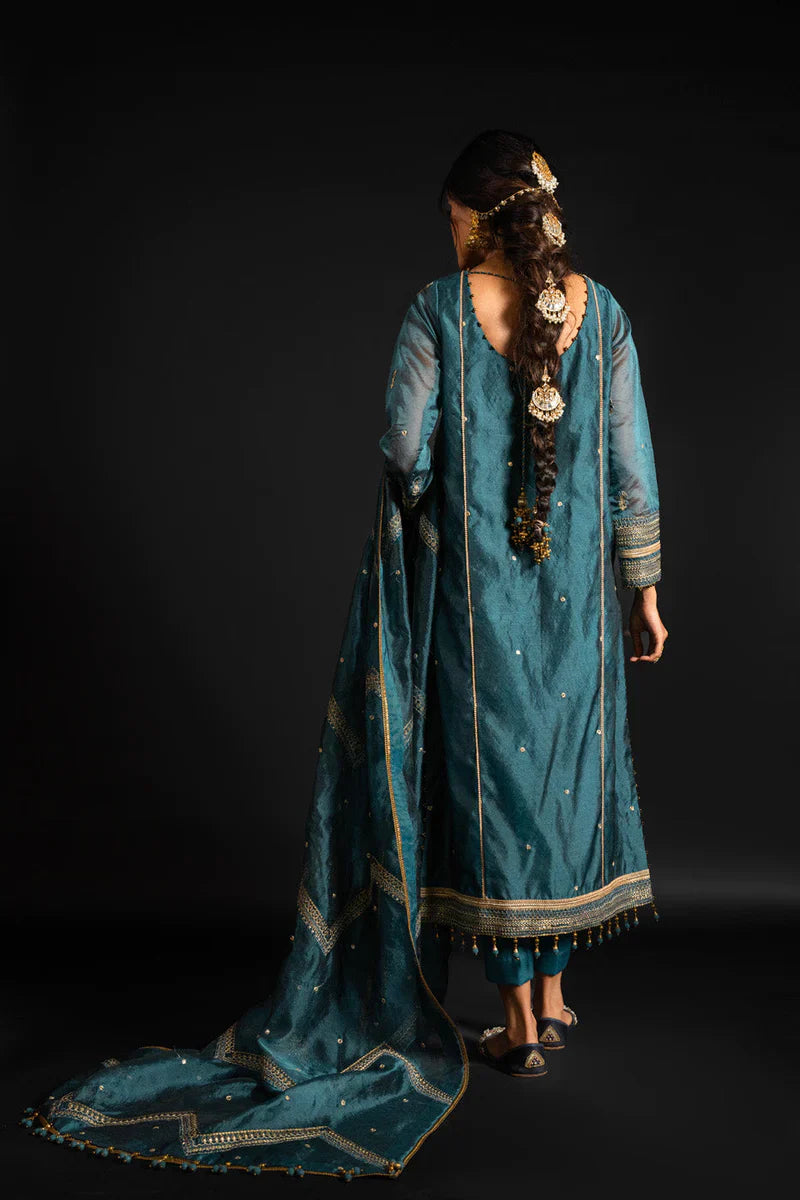 Alkaram | Heavy Formals 24 | HF-01-24-Teal by Alkaram - Designer Dress - Type: Ladies Clothes - Available at Libayah - 100% Original