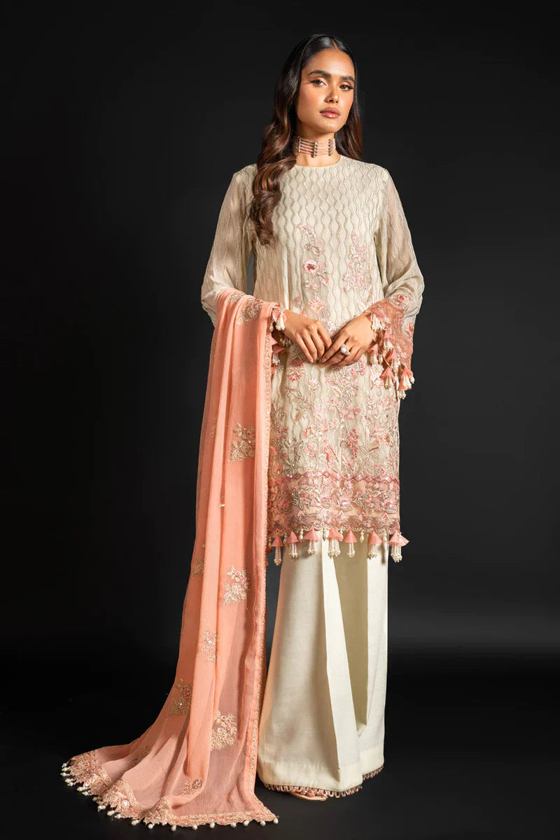 Alkaram | Heavy Formals 24 | HF-06-24-Cream by Alkaram - Designer Dress - Type: Ladies Clothes - Available at Libayah - 100% Original