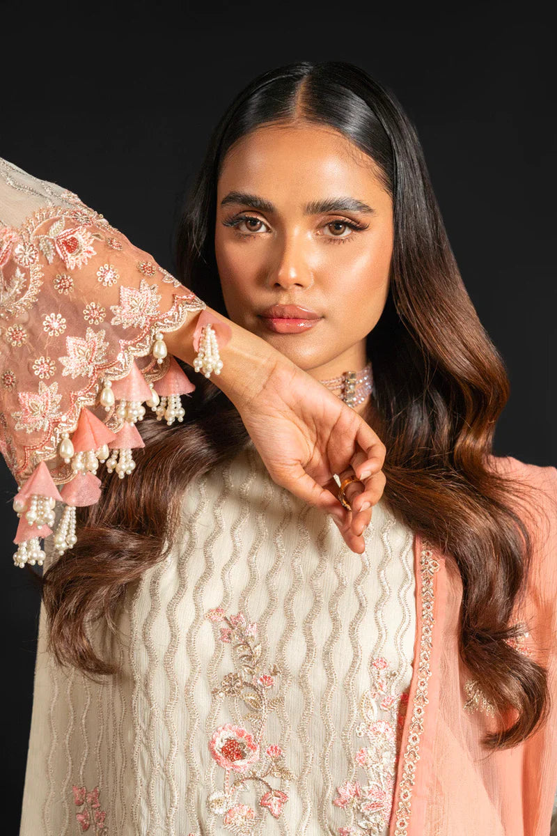 Alkaram | Heavy Formals 24 | HF-06-24-Cream by Alkaram - Designer Dress - Type: Ladies Clothes - Available at Libayah - 100% Original