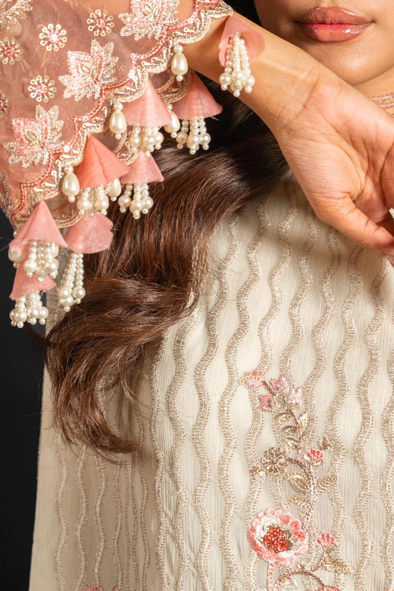 Alkaram | Heavy Formals 24 | HF-06-24-Cream by Alkaram - Designer Dress - Type: Ladies Clothes - Available at Libayah - 100% Original