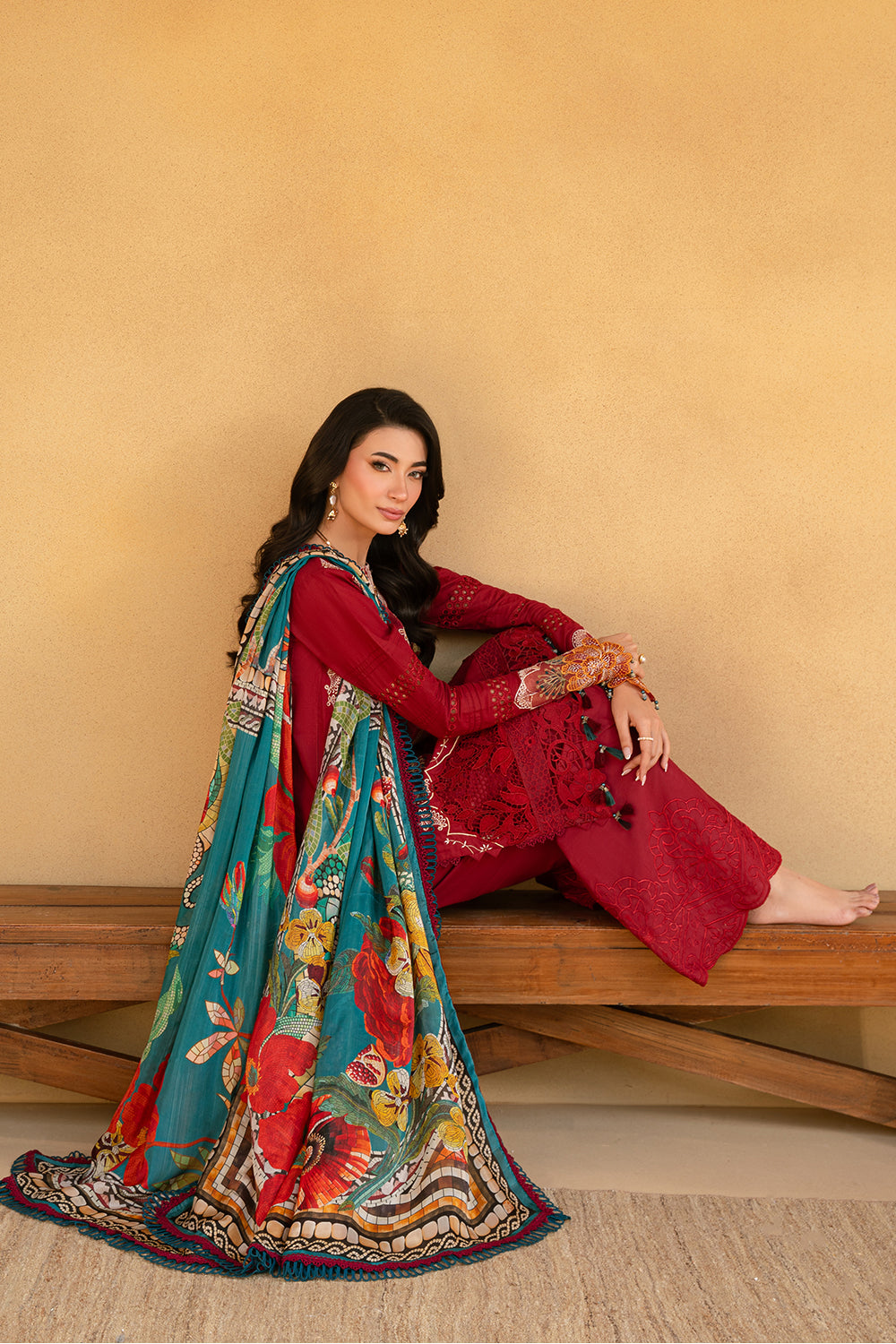 Saira Rizwan | Luxury Lawn 25 | MANON-SRL25-02 by Saira Rizwan - Designer Dress - Type: Ladies Clothes - Available at Libayah - 100% Original
