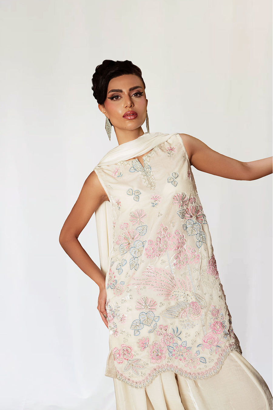 Saira Rizwan | Velvet Pret 25 | NARGIS-SRVP25-07 by Saira Rizwan - Designer Dress - Type : Ladies Clothes - Available at Libayah - 100% Original 